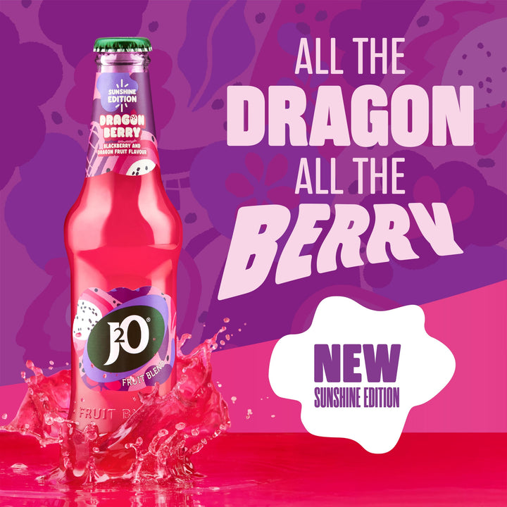 J2O Blackberry & Dragonfruit 275ml Bottle (Pack of 4)