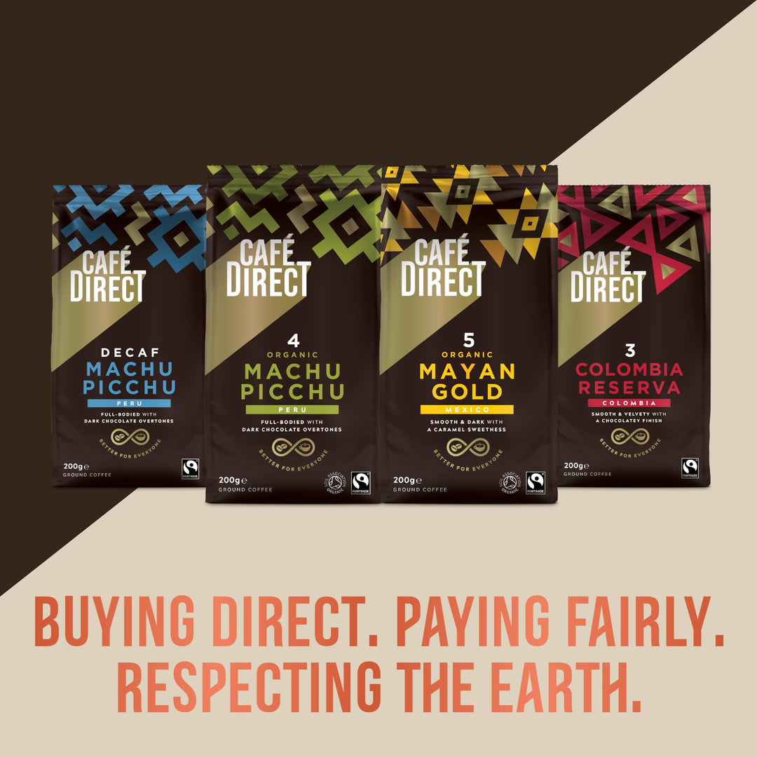 Cafédirect Cauca Valley Colombia Fairtrade Ground Arabica Coffee 227g (Pack of 6)