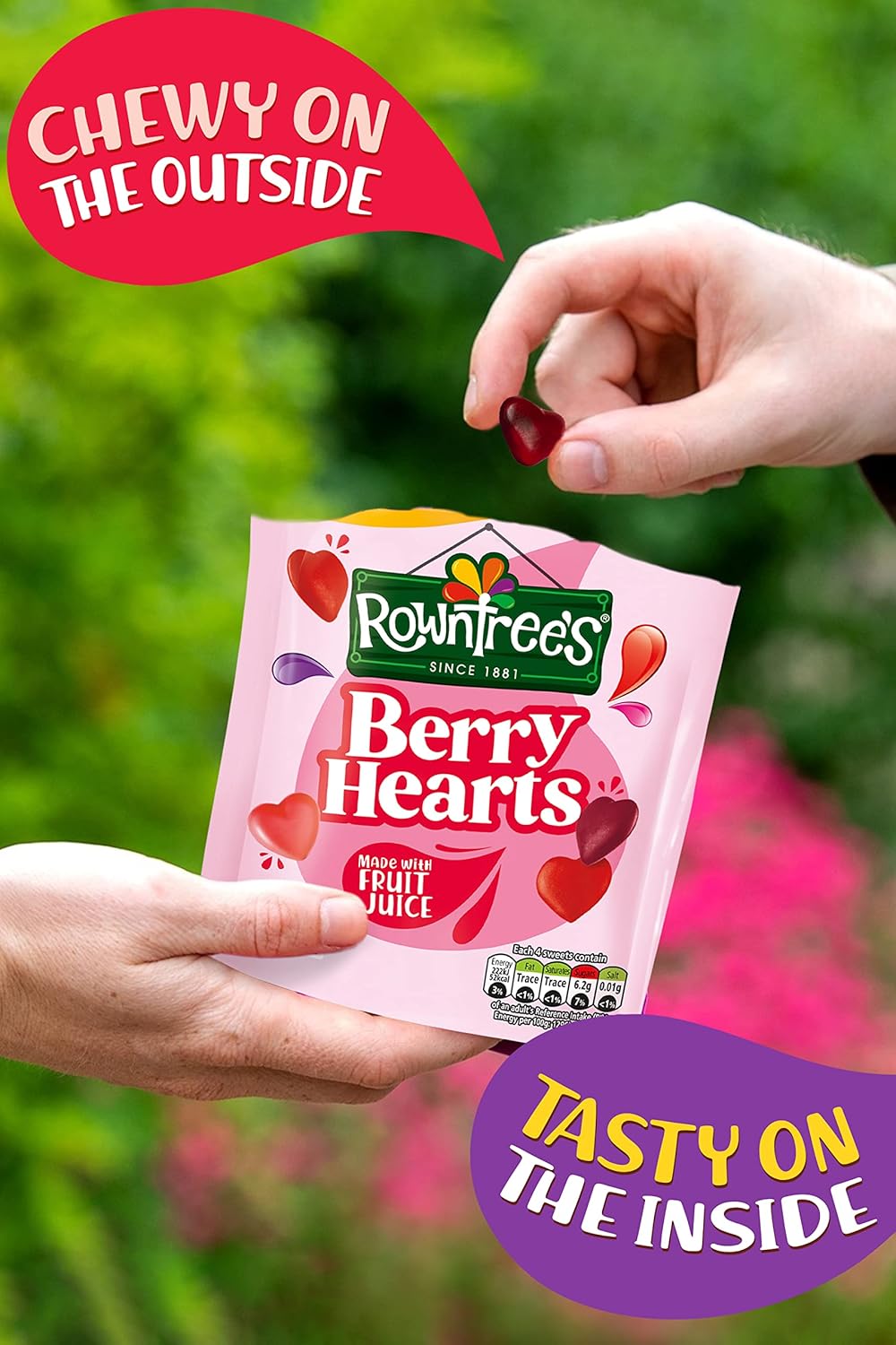 Nestlé Rowntree’s Berry Hearts Fruity Chewy Sweets, 115g 8