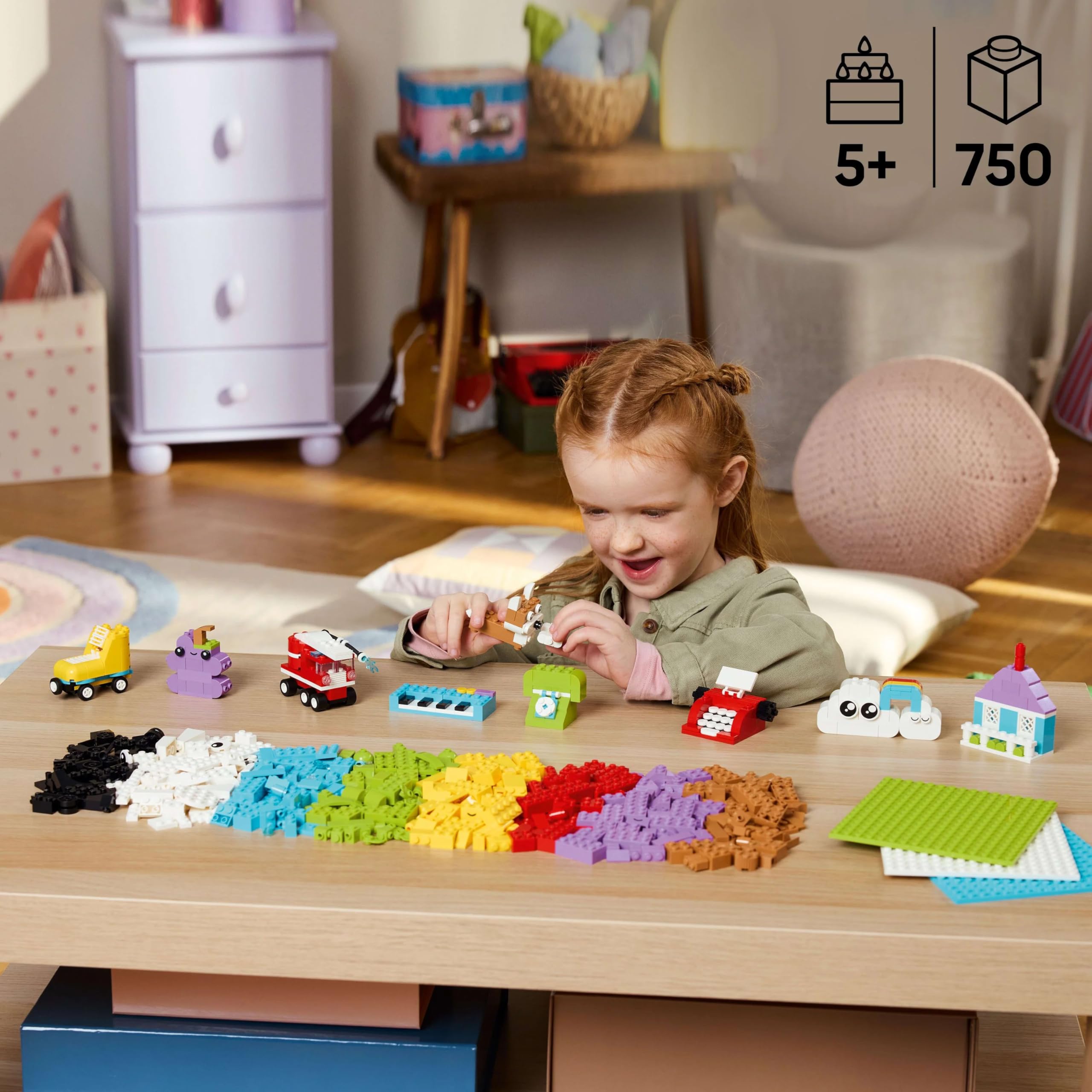 LEGO Classic Creative Build-and-Play Box - 750-Piece Building Set for Kids 5+ 5