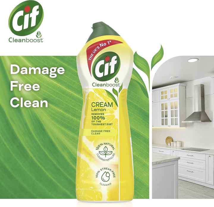 Cif - Lemon Cream Cleaner Multipurpose Surface Cleaner (940g)