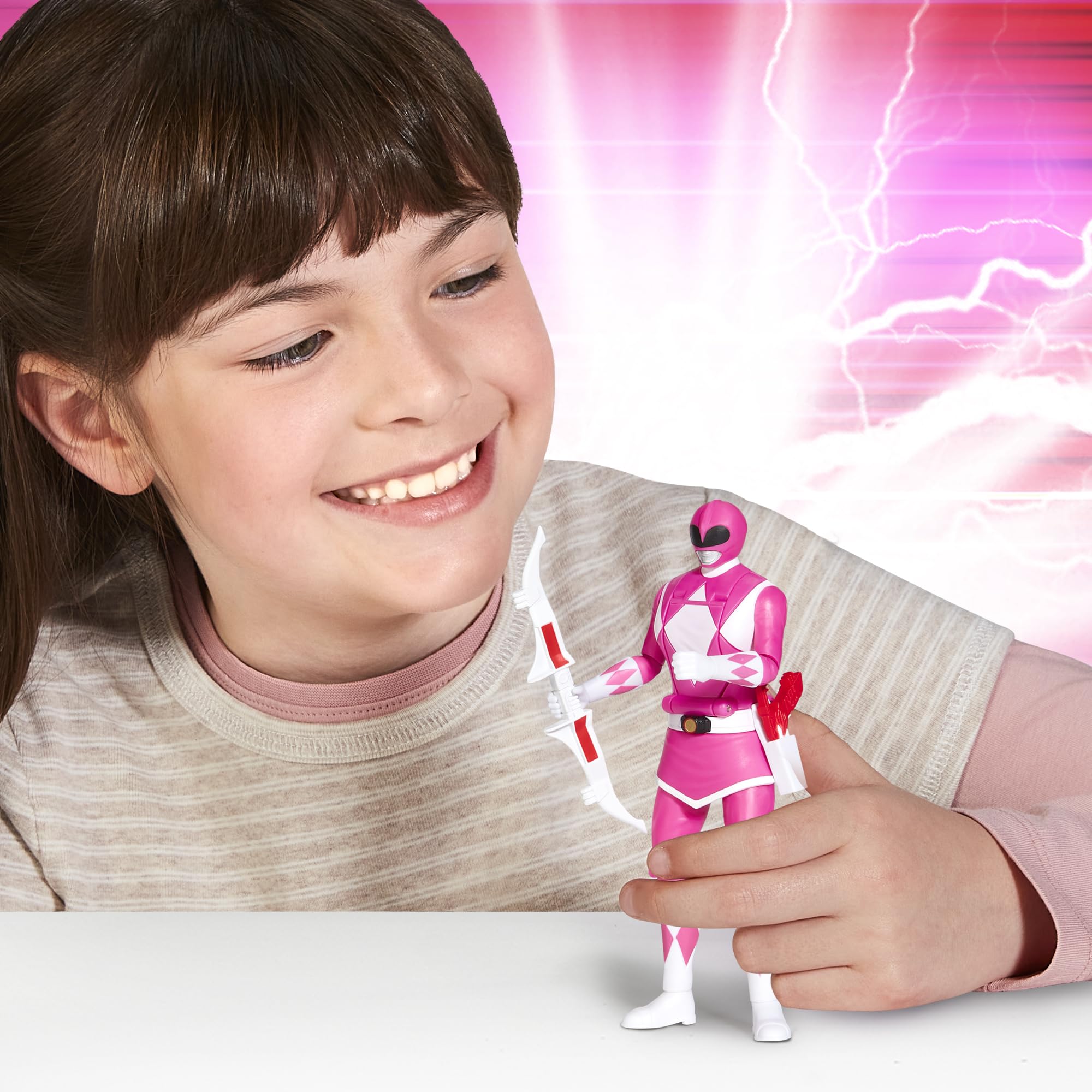 Power Rangers Auto-Morphin Pink Ranger Action Figure | 15 cm | Ages 4+