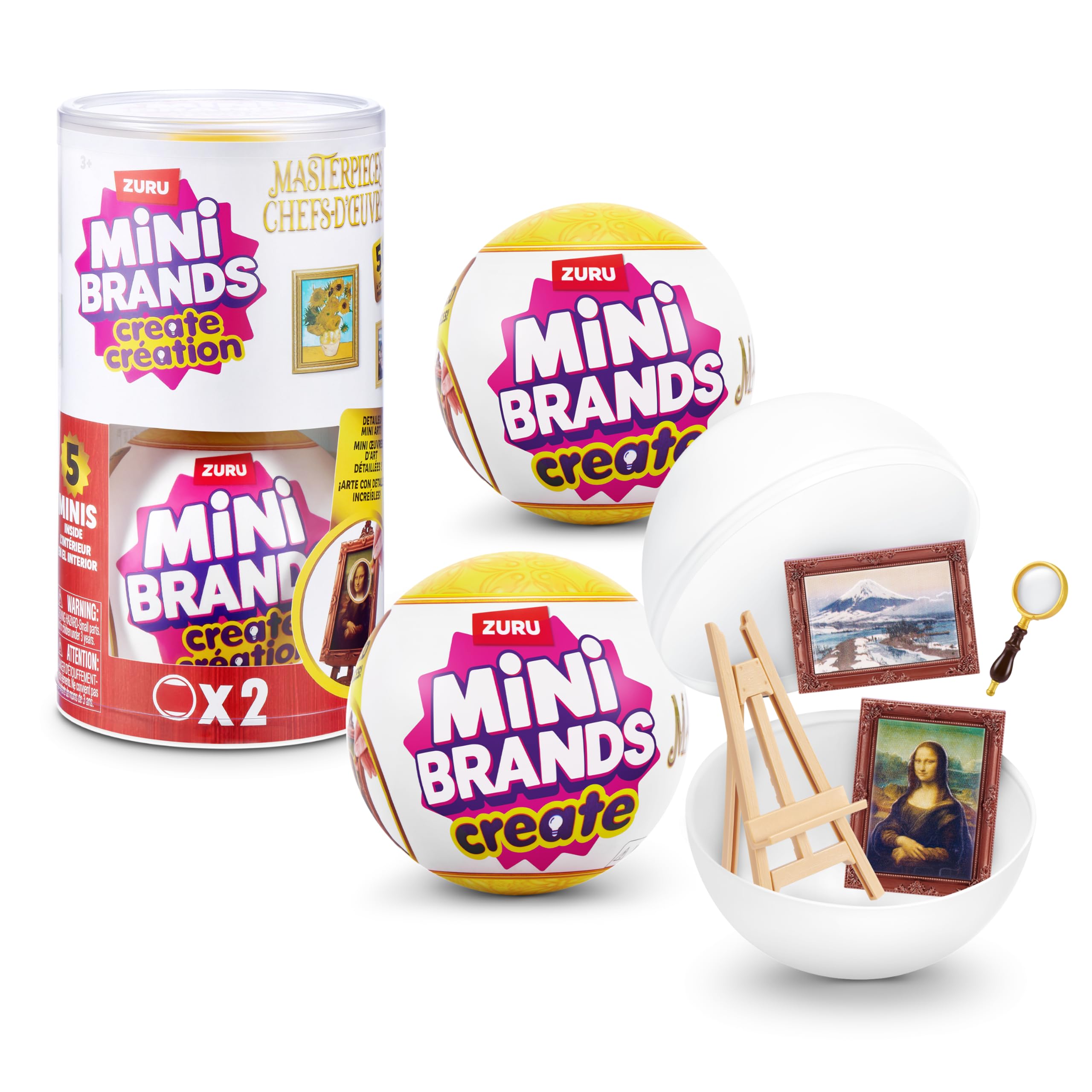 Mini Brands Create Mini Masterpieces Series 1 Capsule - 2 Pack | Collectible Miniatures | Ages 3+ 1