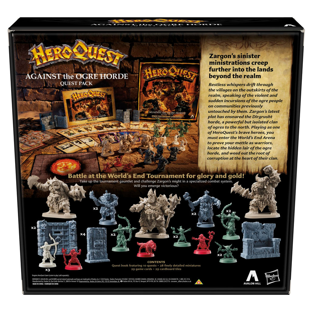 Avalon Hill HeroQuest Against the Ogre Horde Quest Pack – Fantasy Expansion for HeroQuest Game System