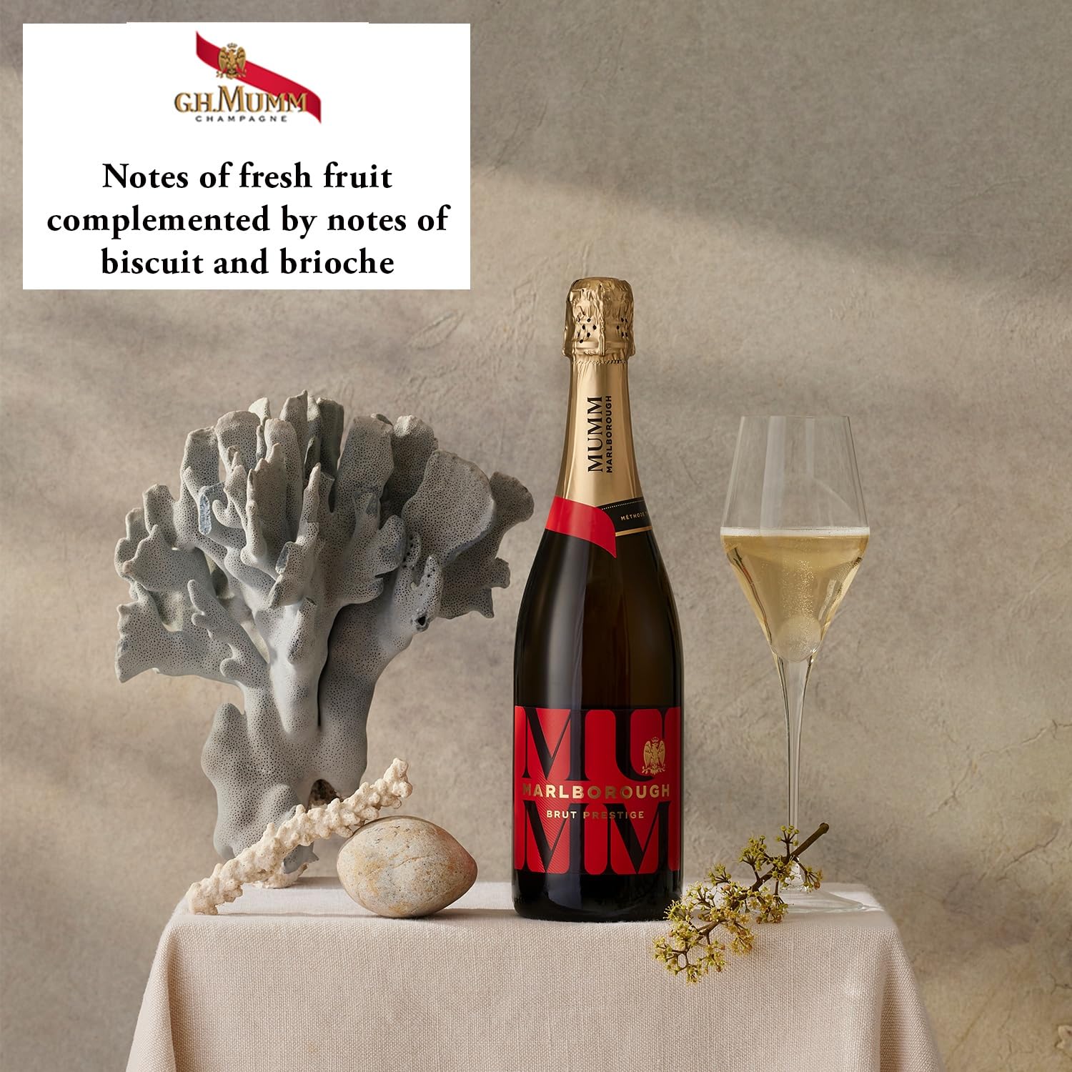 g.h. mumm Mumm Marlborough Brut Prestige Sparkling Wine | Pinot Noir, Chardonnay, Pinot Meunier Blend | 75cl 3