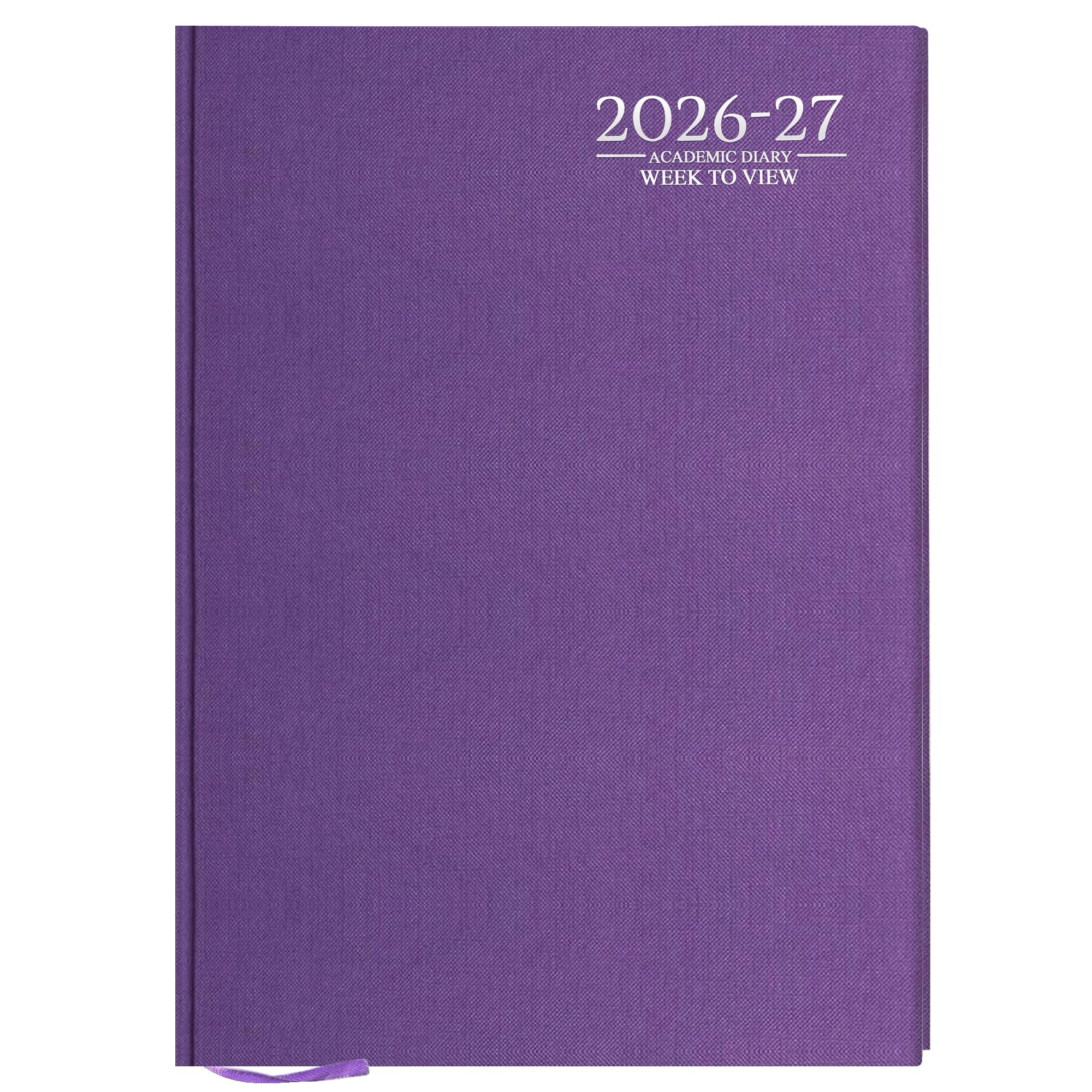 G4GADGET 2026-2027 Academic Diary - A5 Week To View Purple Hardback | August 2026 to July 2027 1