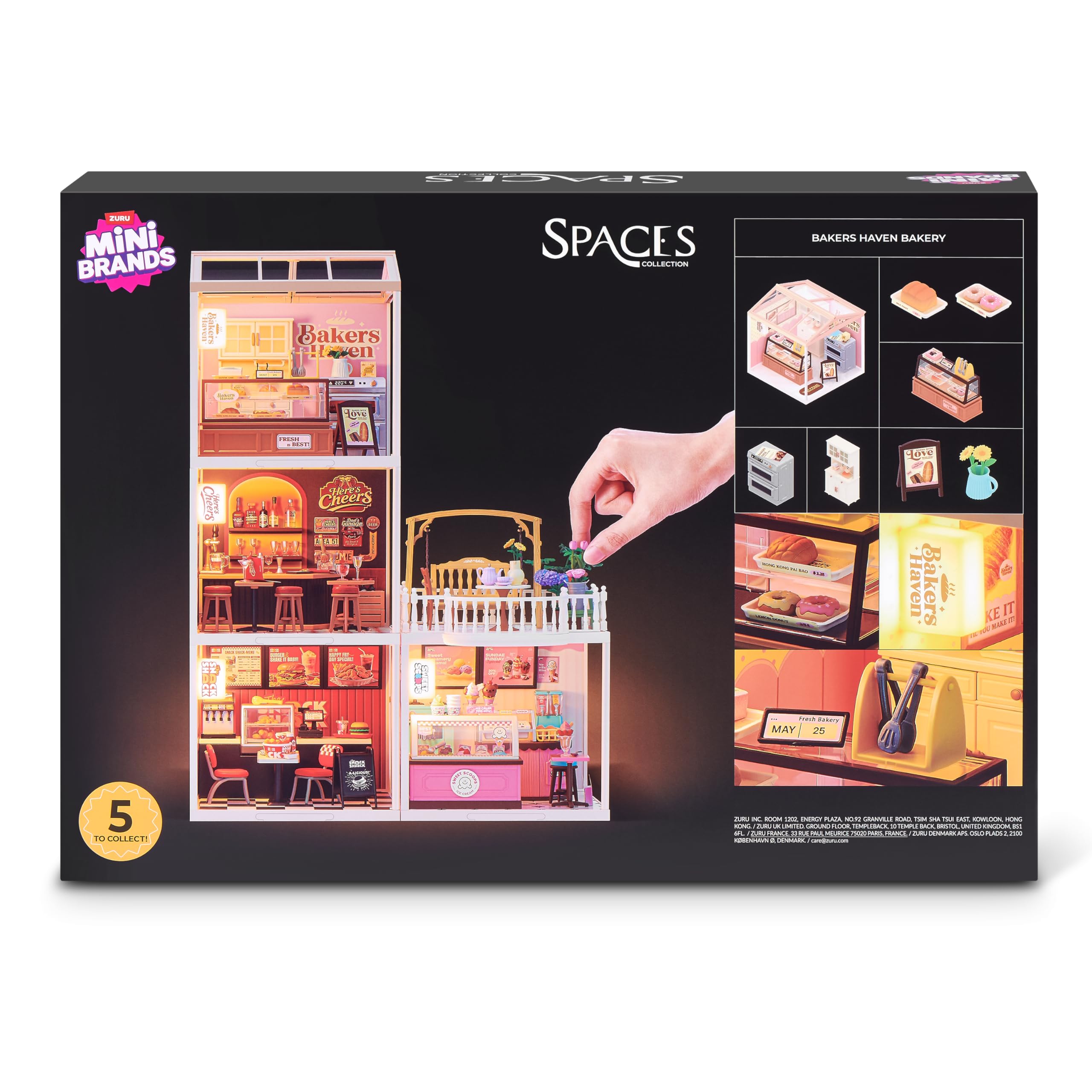 Mini Brands Spaces Bakers Haven - Build Your Own Mini World | Plastic | Ages 3+ 8