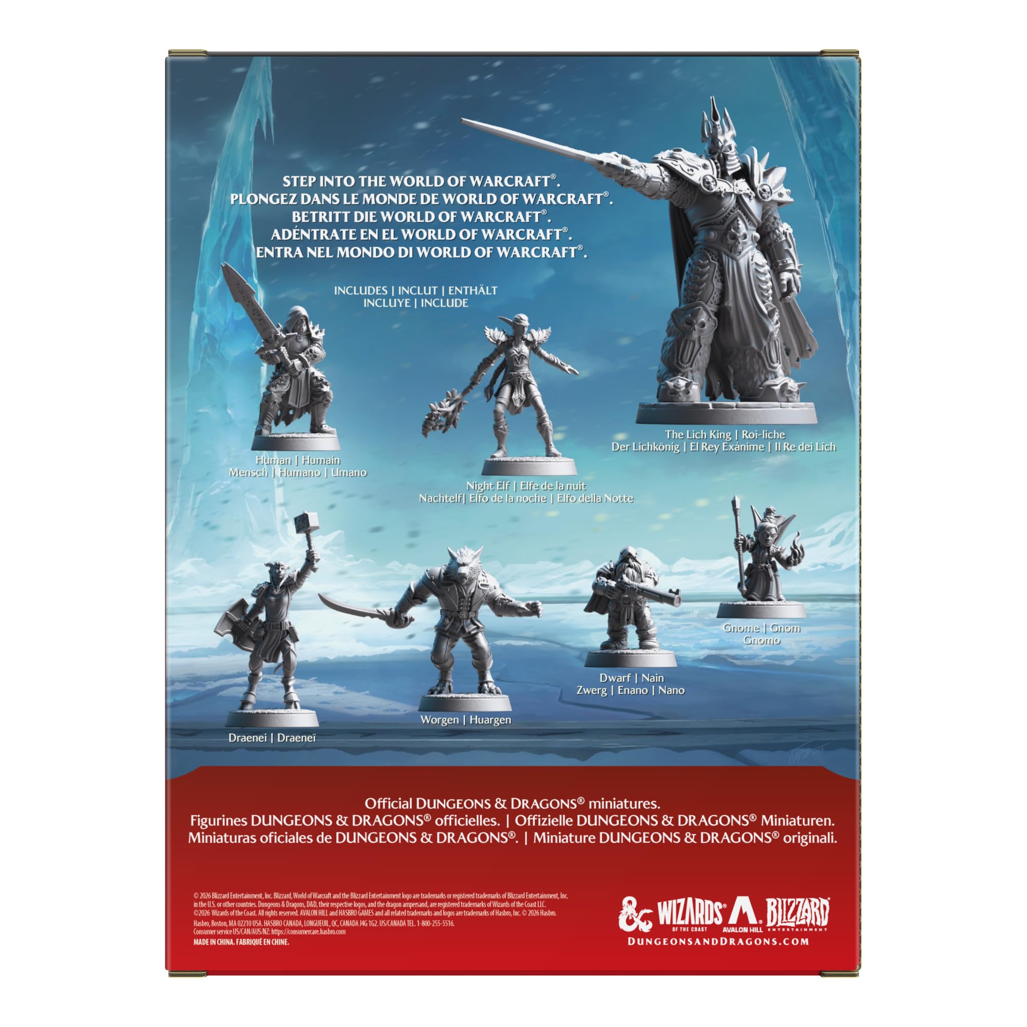 Hasbro Gaming Dungeons & Dragons x World of Warcraft Official Miniatures Set 2 - 7 Figures, 2.8 cm Scale 3