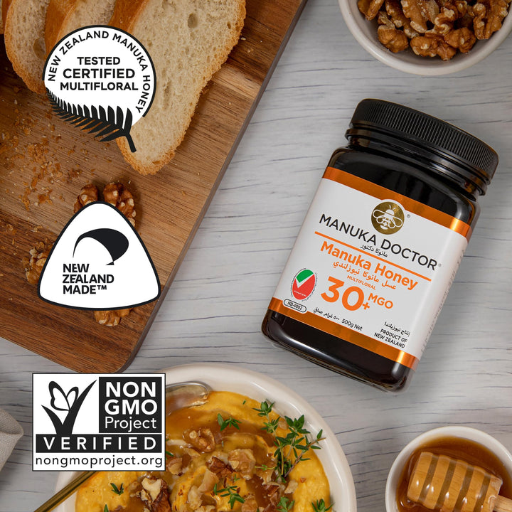 Manuka Doctor - 15+ MGO 30 MGO Manuka Honey with Aloe Vera (500g)