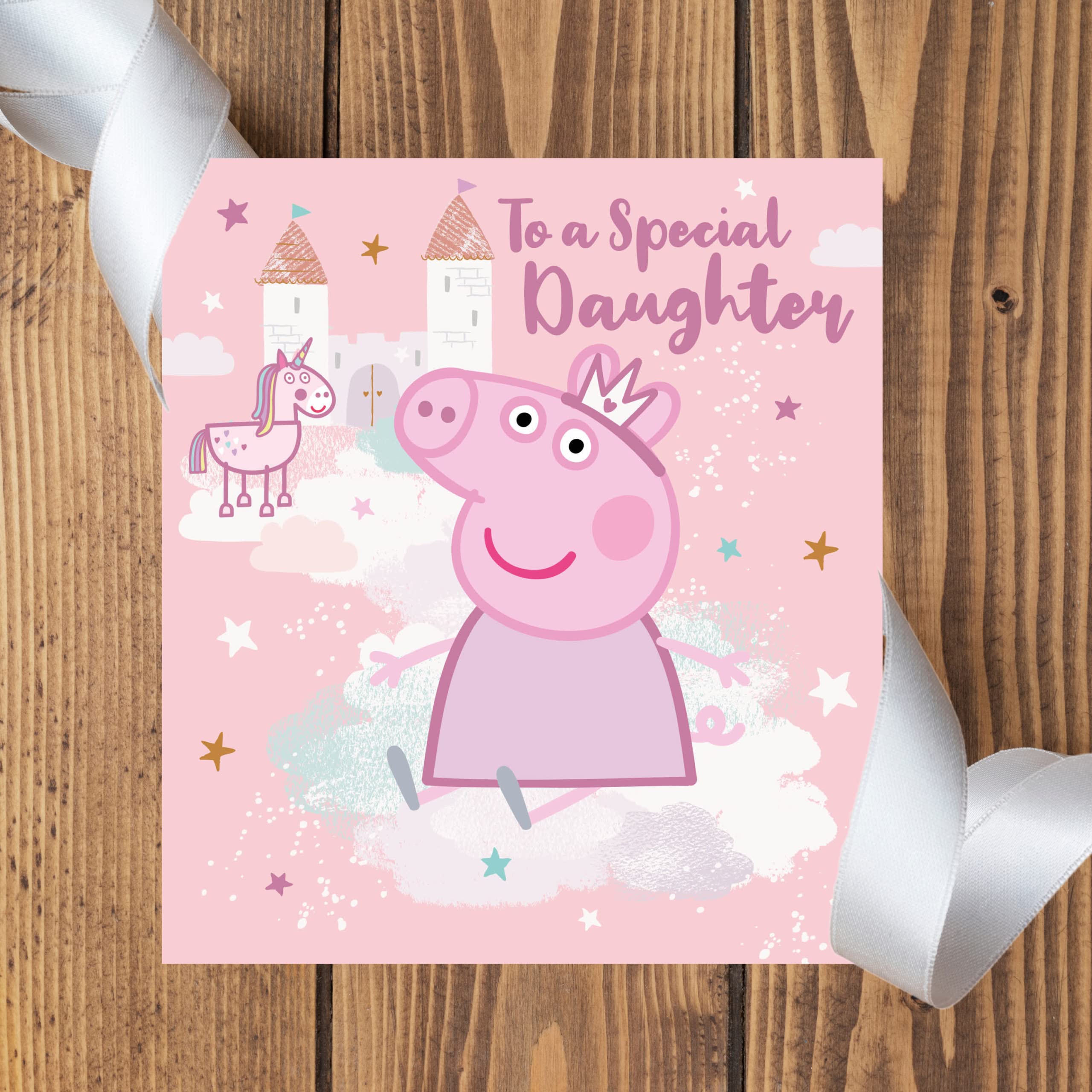 Danilo Promotions LTD Peppa Pig Birthday Card for Daughter | Pink | 7 x 6 Size 3