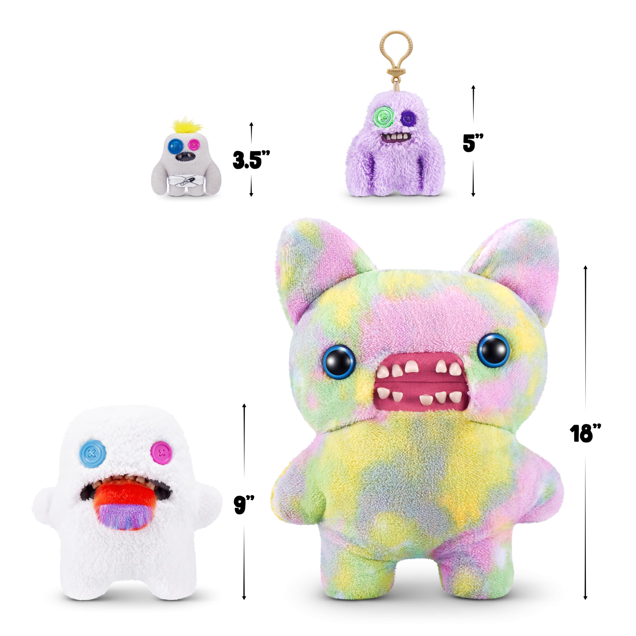 Fuggler Hairy Fuggs 2 Pack - 9-inch Funny Ugly Monster Plush Toys by ZURU 6