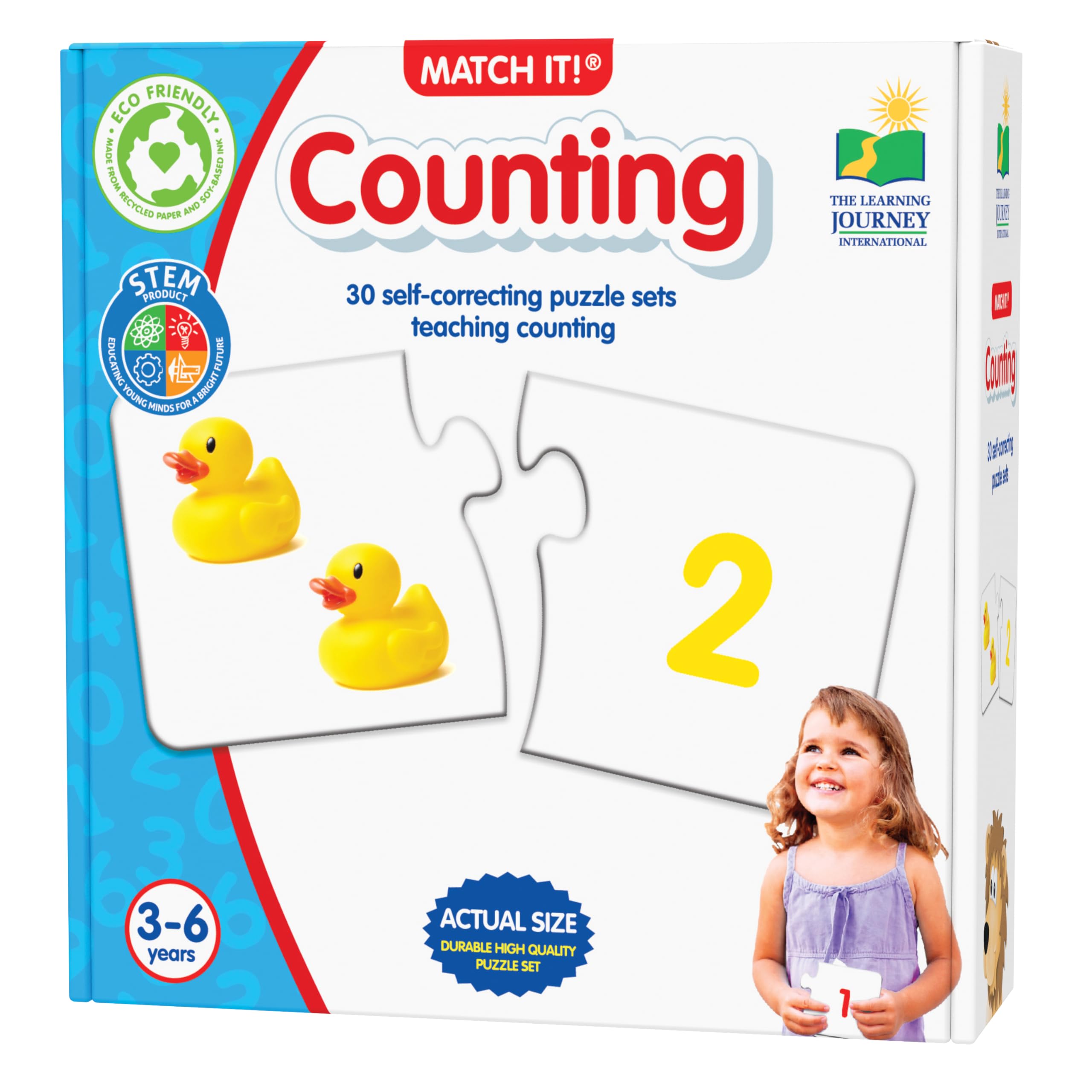 The Learning Journey Match It - Counting Memory Game | 30 Self-Correcting Puzzle Sets | Ages 3+ 1