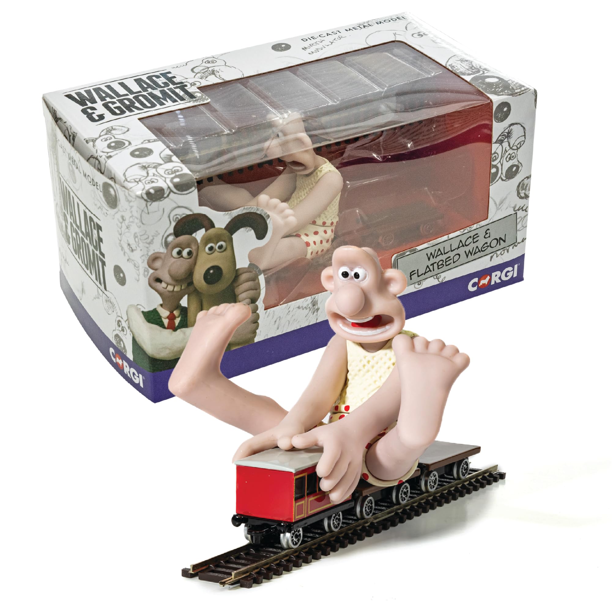 Corgi CC80604 Gromit Diecast Train Toy - Wallace & Gromit: The Wrong T