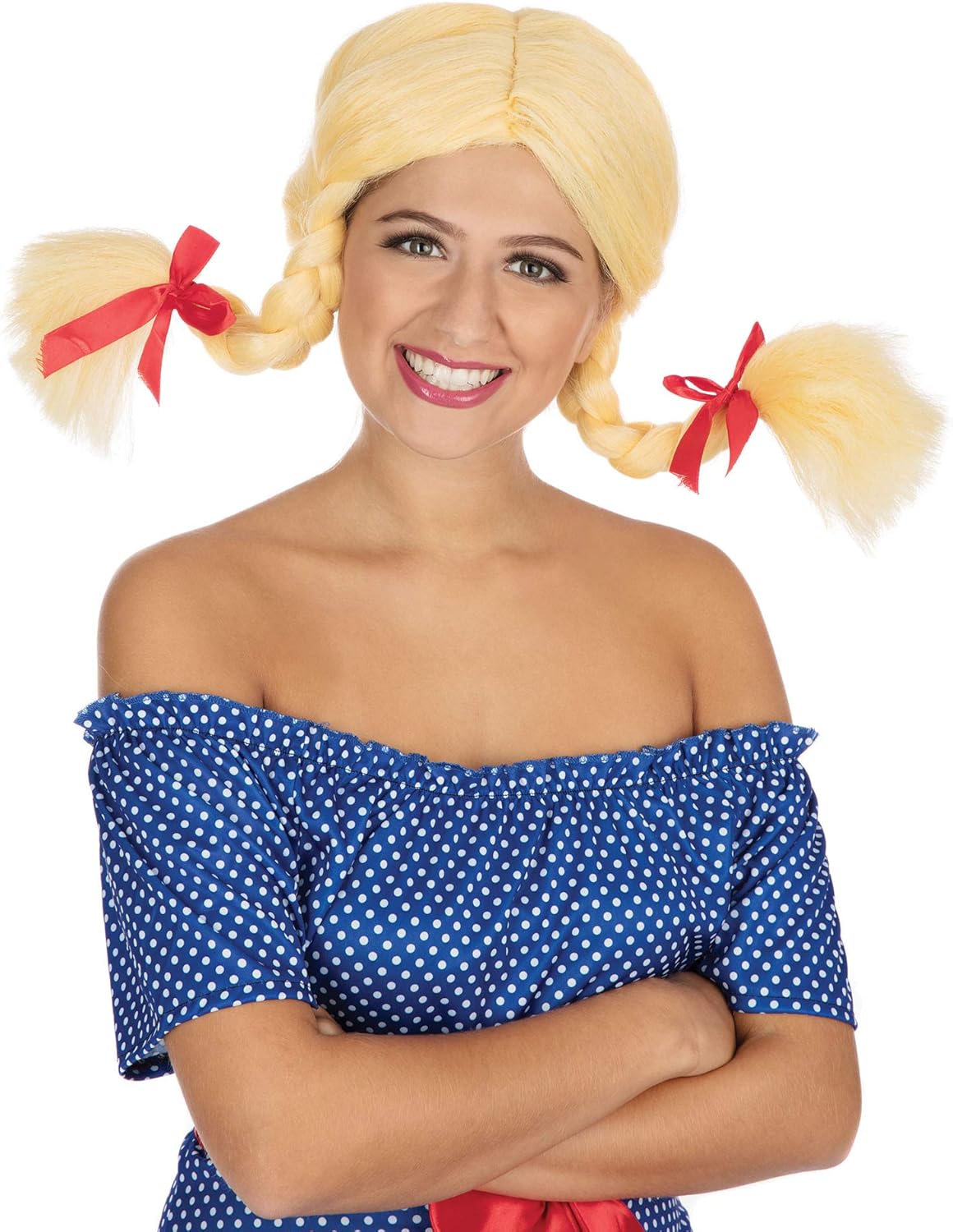 Bristol Novelty Blonde Pigtail Wig, One Size (Model BW355) 1