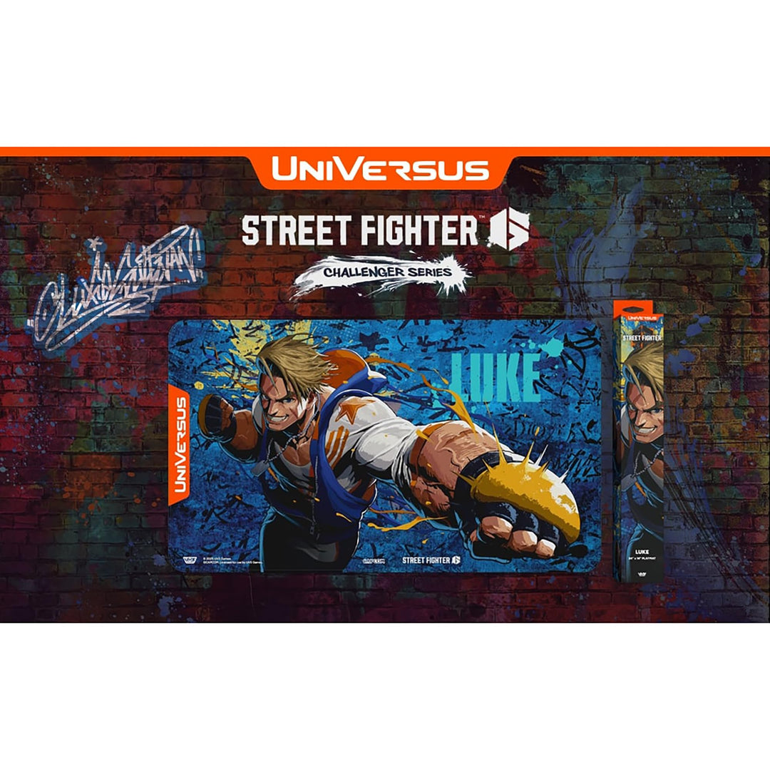 UniVersus Street Fighter 6 Challenger Series Playmat - Luke - 24 x 14 Inches