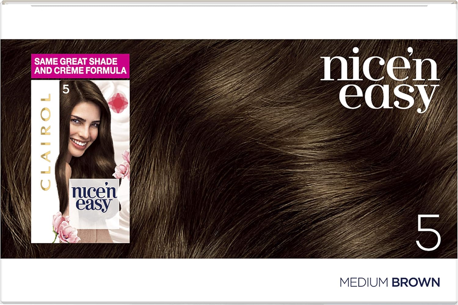 Clairol Nice'N Easy Crème Permanent Hair Dye - 5 Medium Brown 6