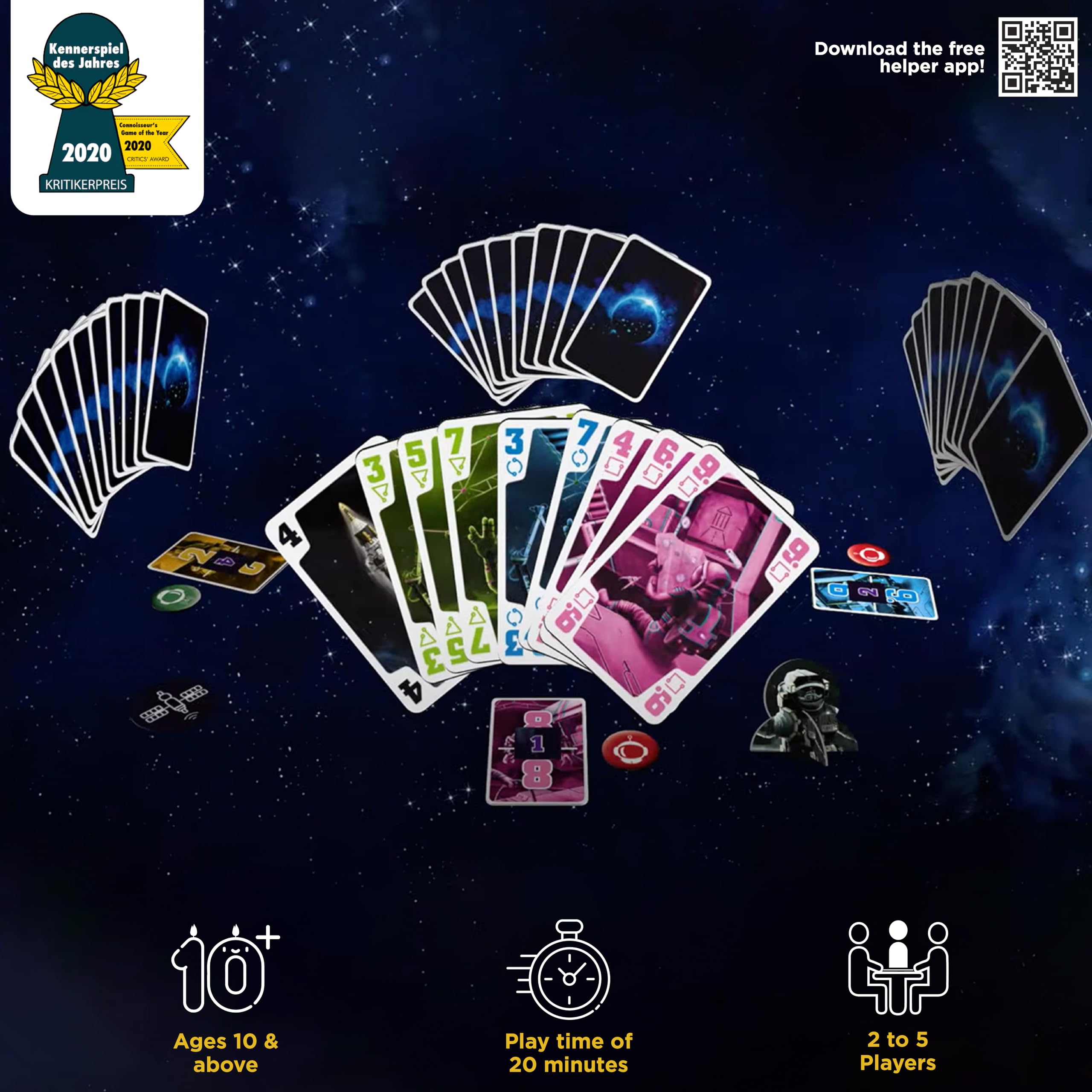 Thames & Kosmos The Crew: The Quest For Planet Nine Cooperative Trick Taking Game | 3-5 Players | Ages 10+ 2