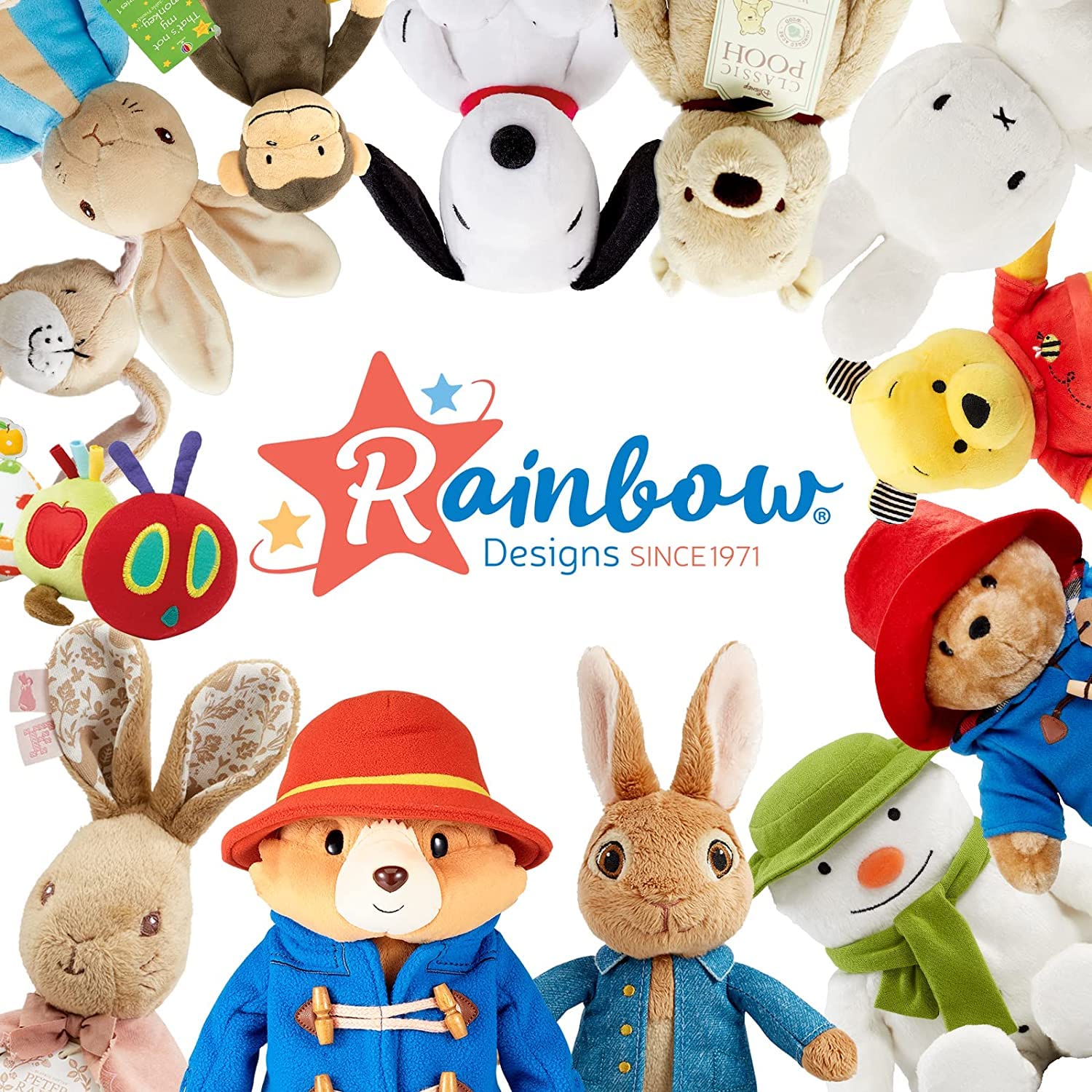 Rainbow Designs The Very Hungry Caterpillar My First Soft Toy - Velvety Fabric, Multicolor | Unisex Children 6