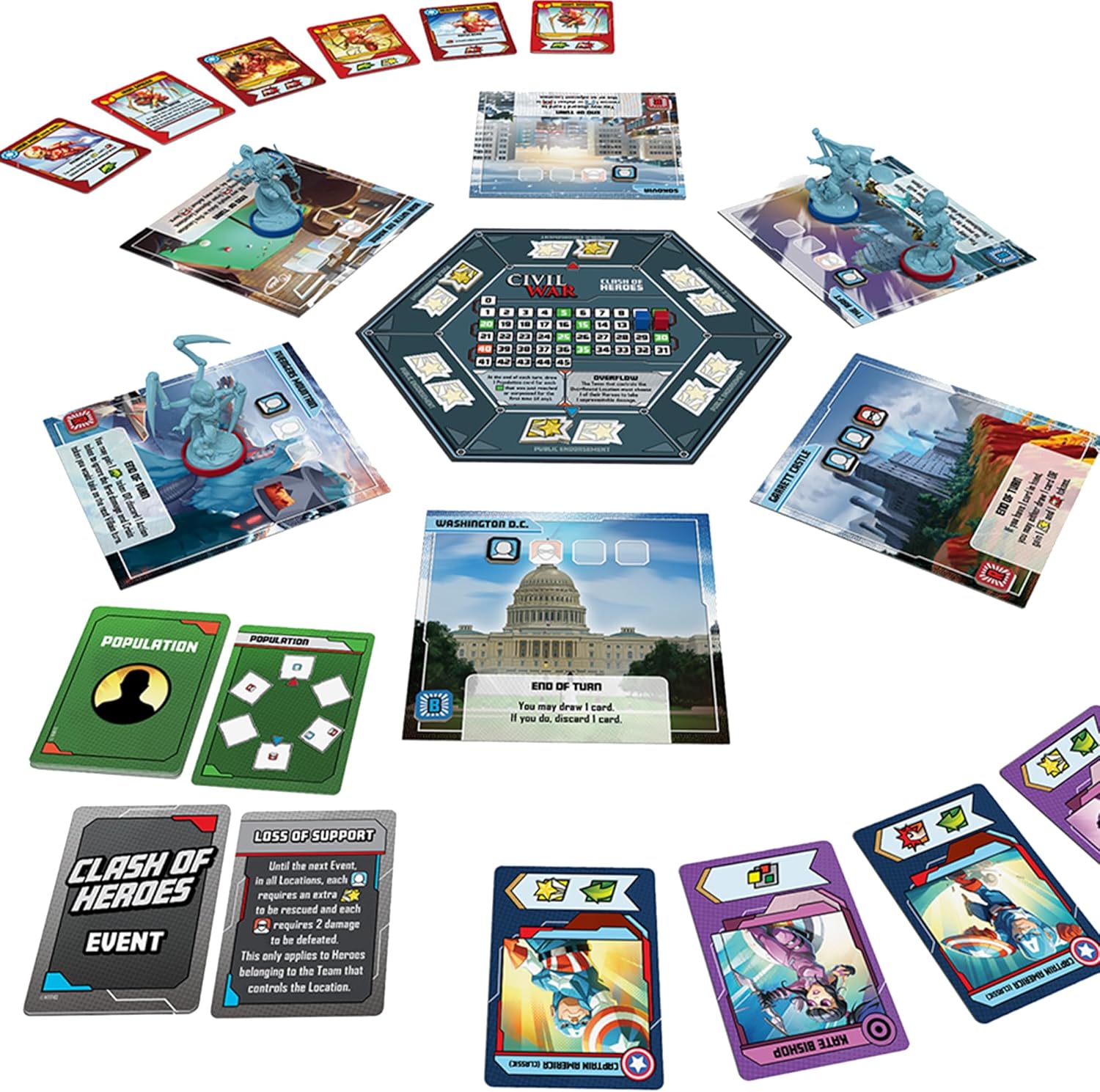 CMON Marvel United: Civil War Expansion – Brettspiel-Erweiterung 3