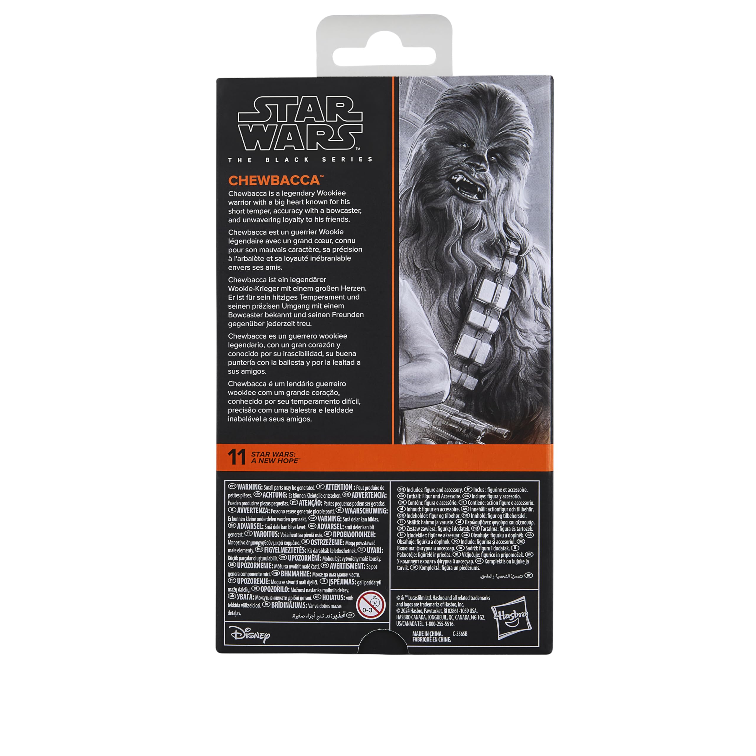 Star Wars The Black Series Chewbacca Action Figure - 15 cm Collectible from A New Hope 6
