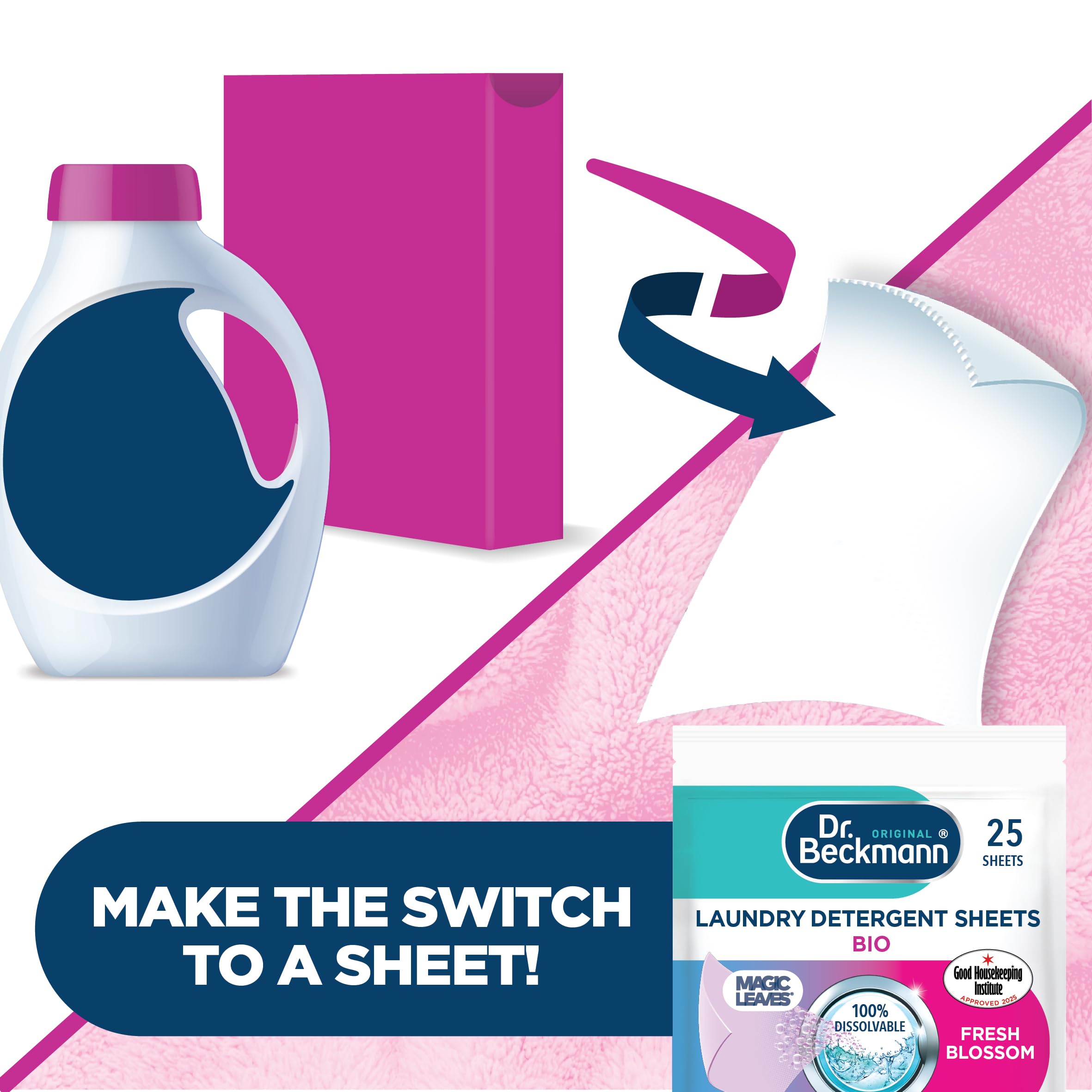 Dr. Beckmann - MAGIC LEAVES BIO Waschmittelblätter (25 Blatt) 11