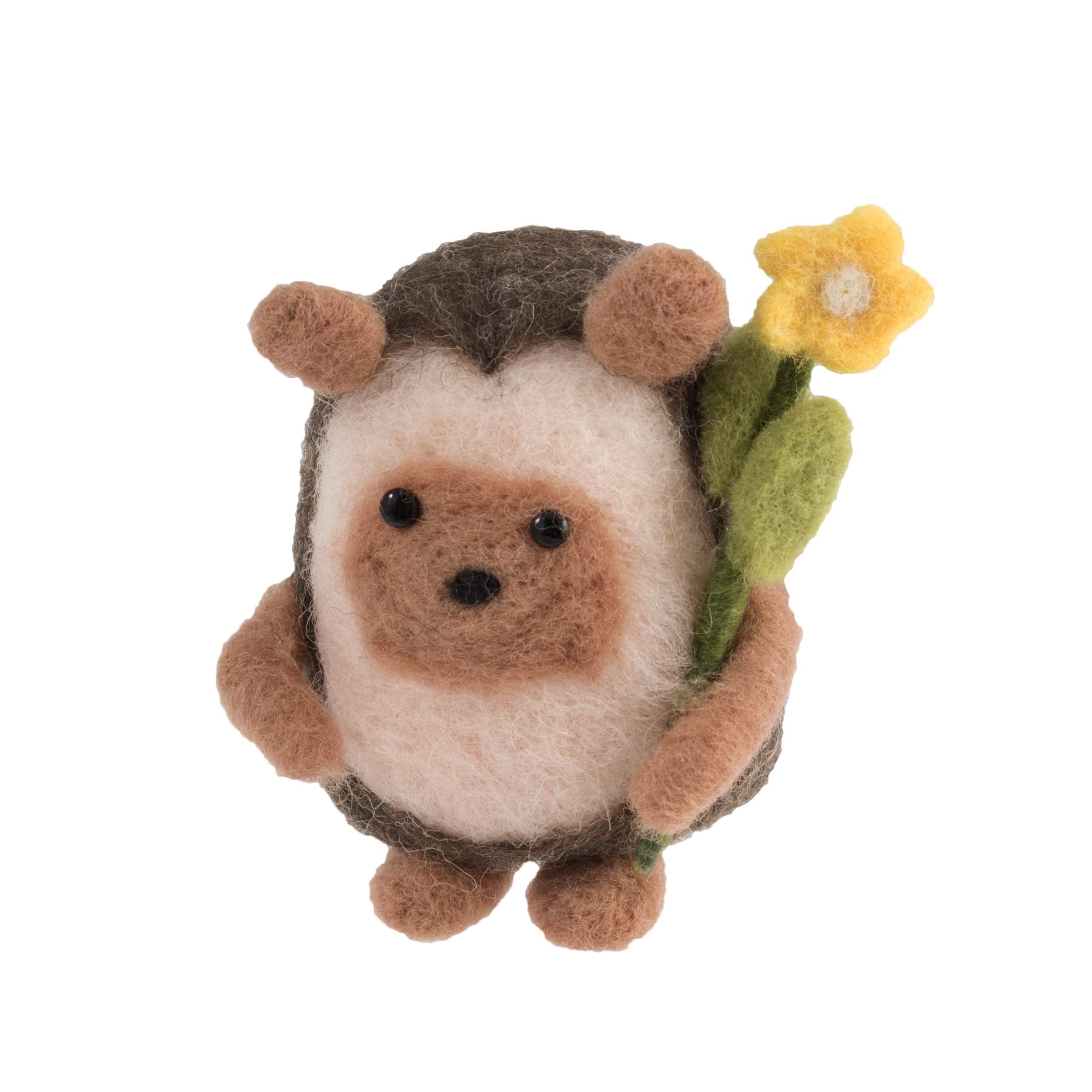 Trimits Needle Felting Craft Kit - Hedgehog | Beginner Friendly | Includes Wool & Tools 1
