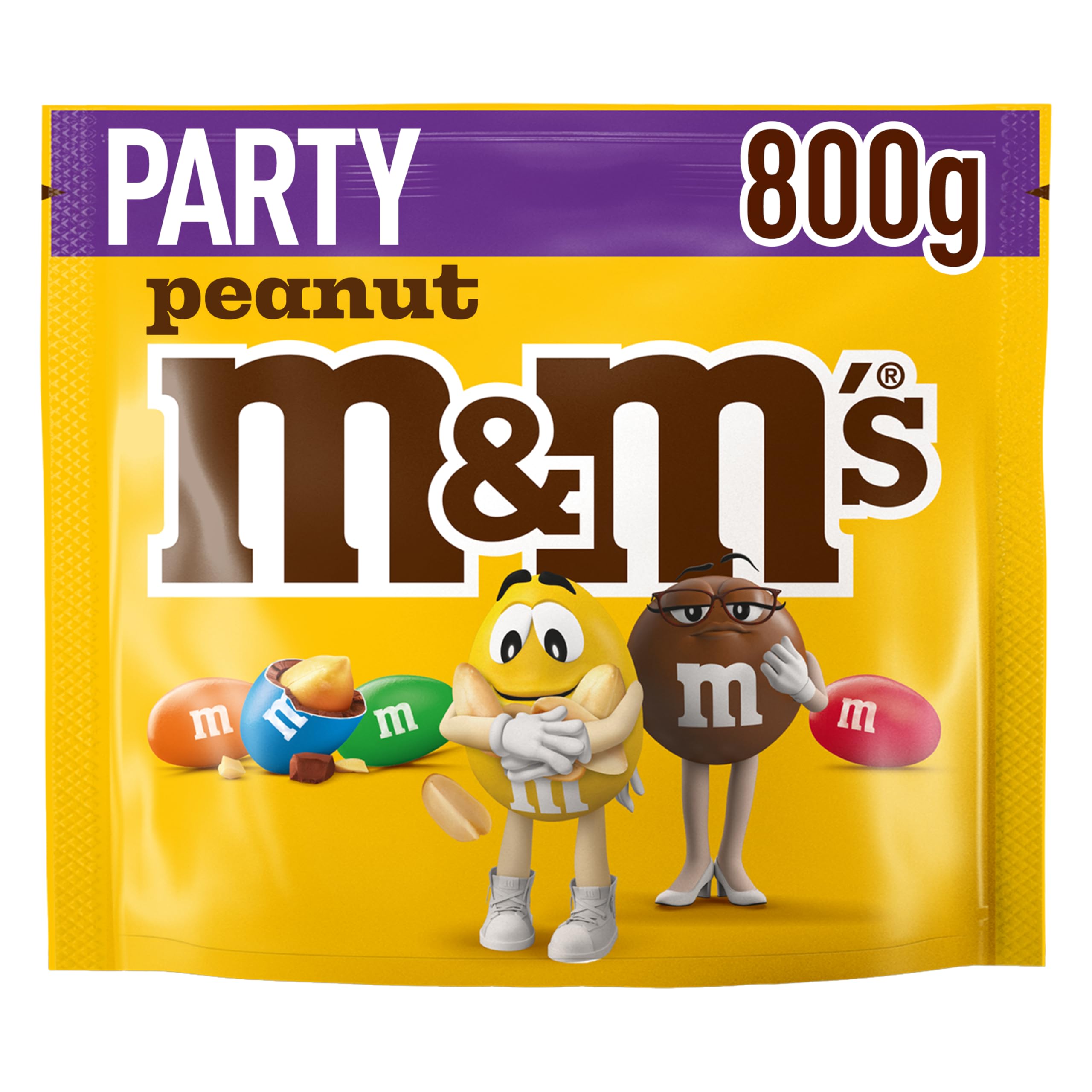 M&amp;M's Erdnussmilchschokolade Party Großpackung - 1kg Snackpackung