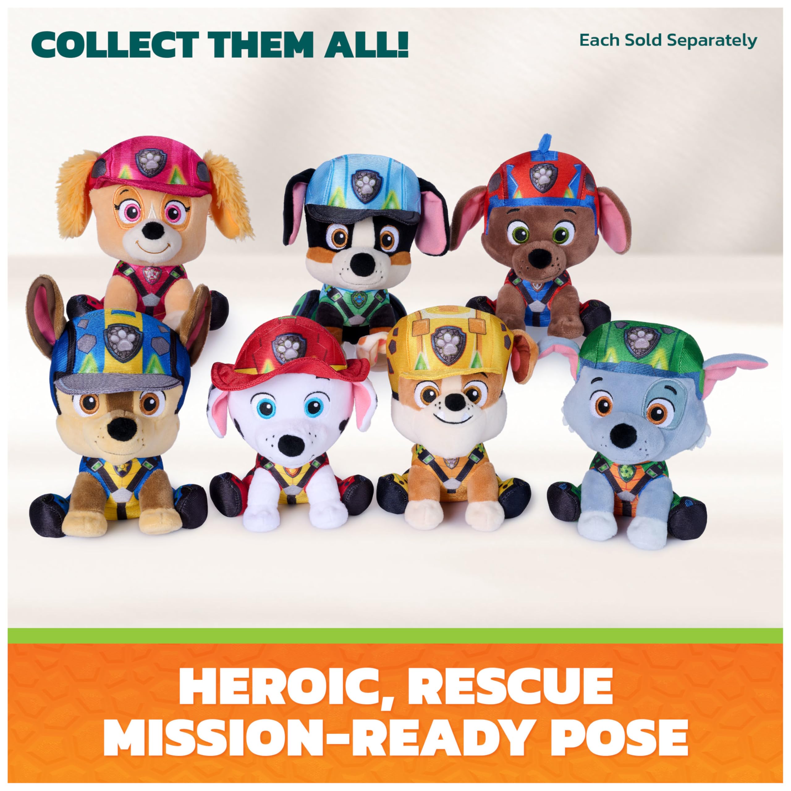 Paw Patrol Marshall "The Dino Movie" Stuffed Animal - 6" Polyester 7