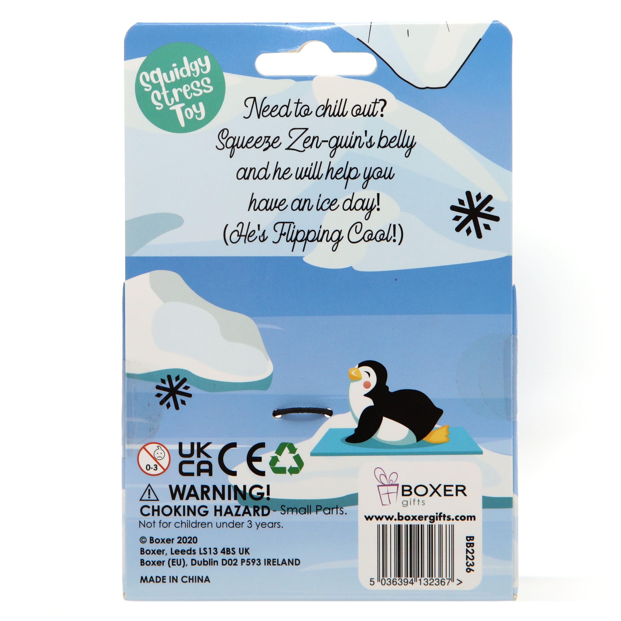 Boxer Gifts Zen-guin Stress Toy - Rubber Fidget Toy for Anxiety Relief | Small Blue Penguin Gift 6