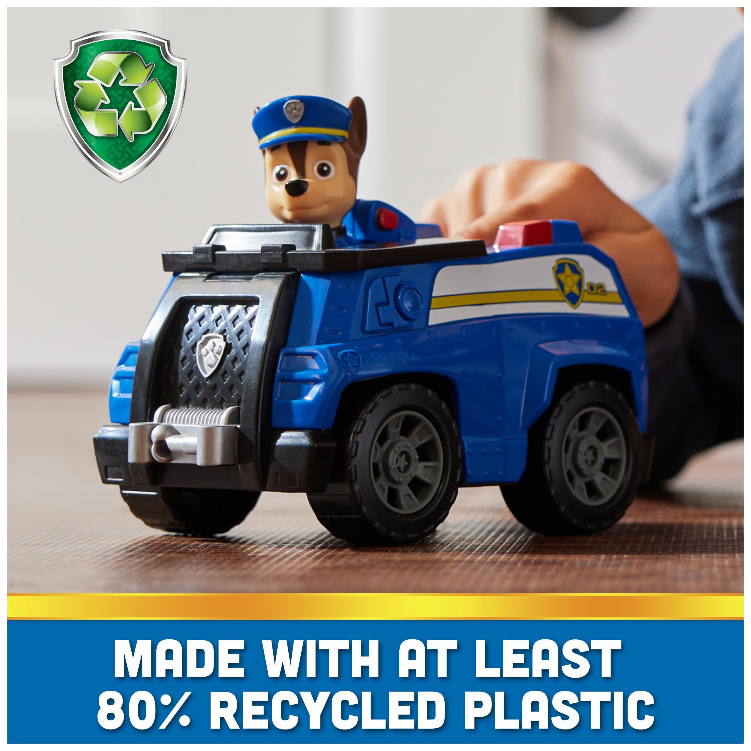 Chase's Patrol Cruiser - PAW Patrol Toy Car with Collectible Action Figure for Kids 3+ 8