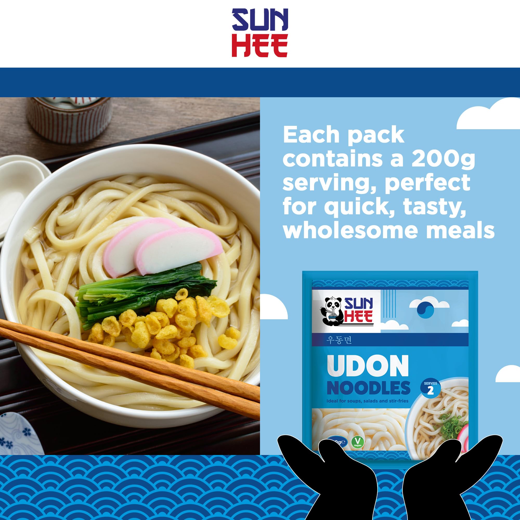 Sun Hee Udon Noodles 200g 6