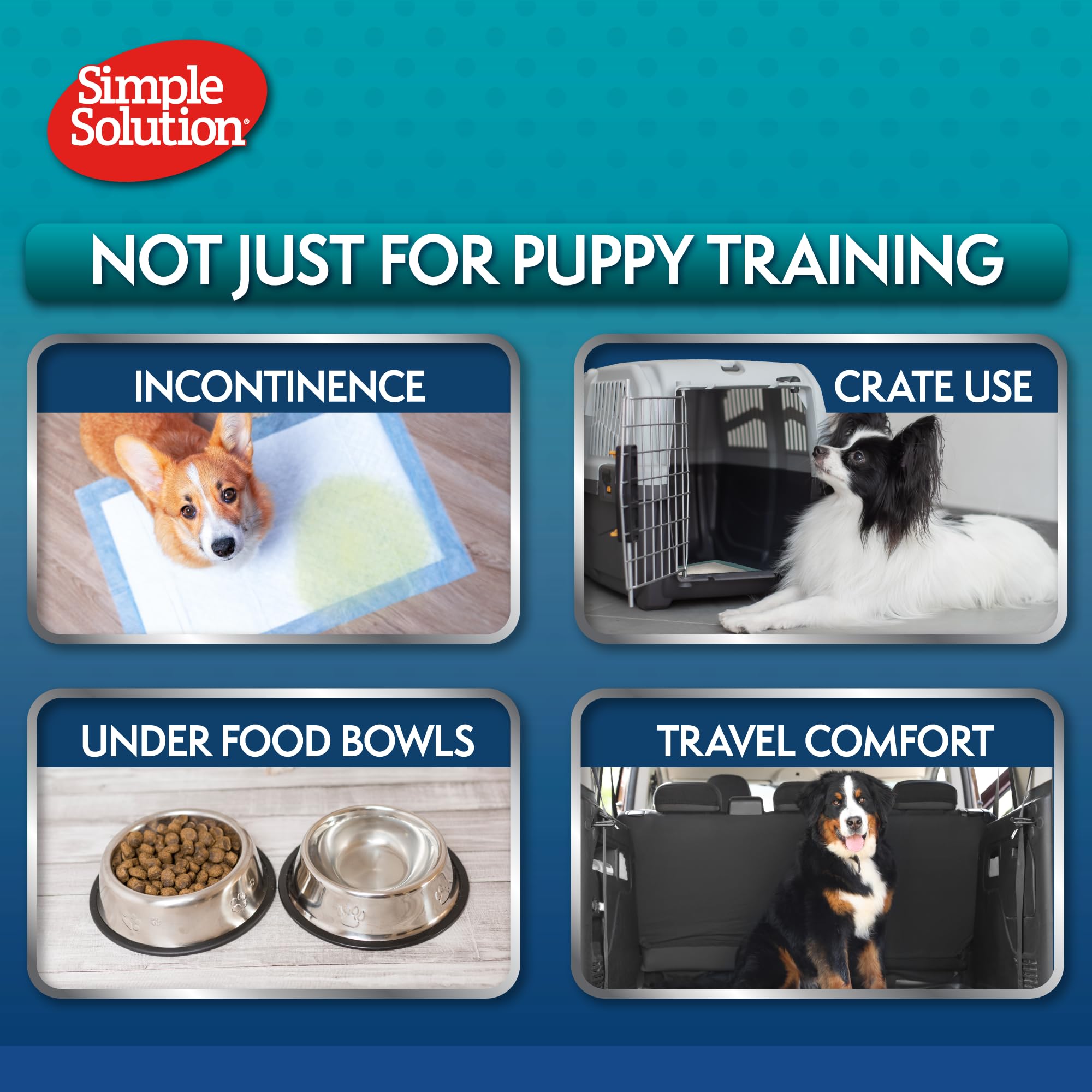 Simple Solution Extra Large Premium Dog Training Pads - Pack of 10 | 100% More Absorbency 4