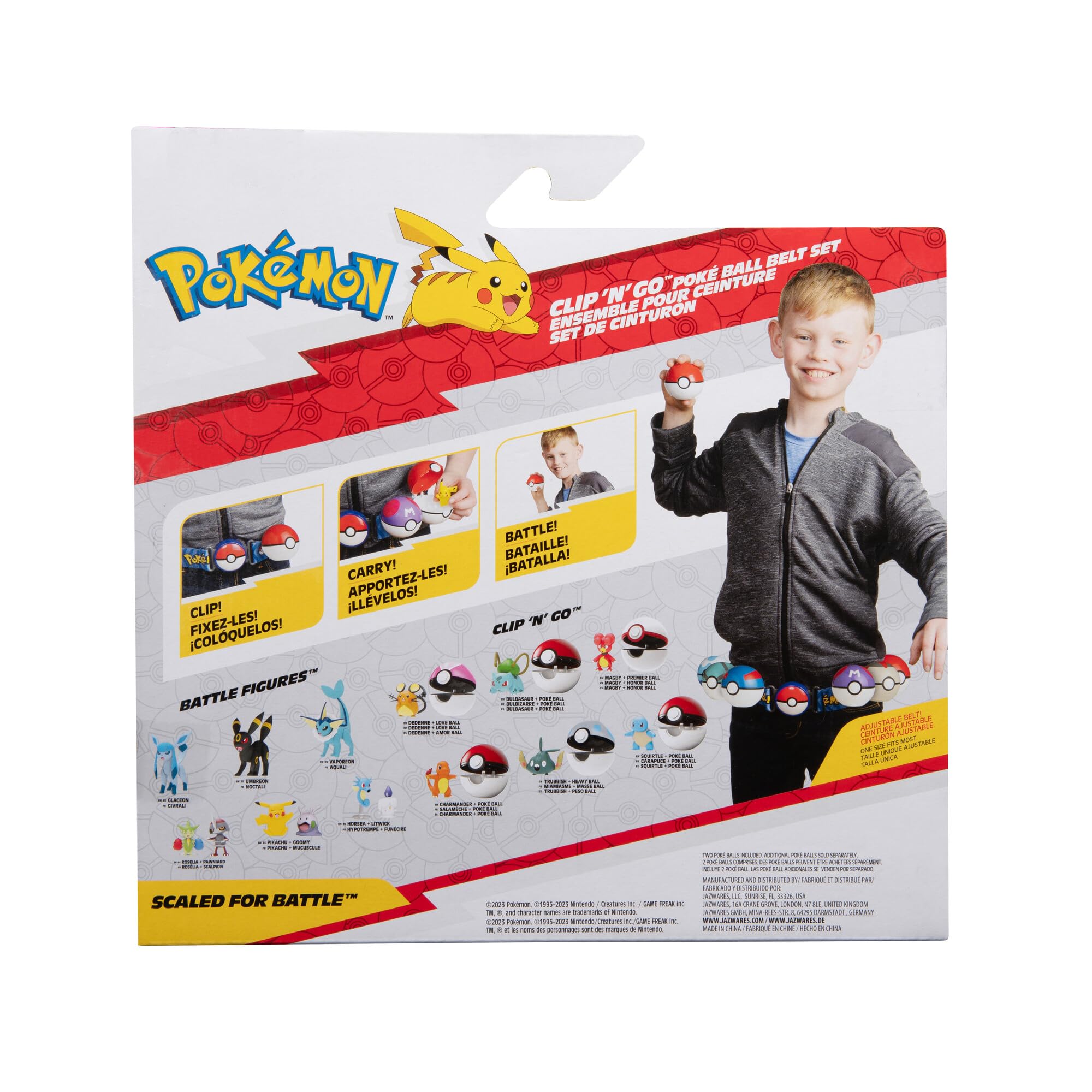Pokémon Charmander Clip ‘N’ Go Belt Set - Wearable Trainer Belt with 2-inch Figure & Poké Balls 7