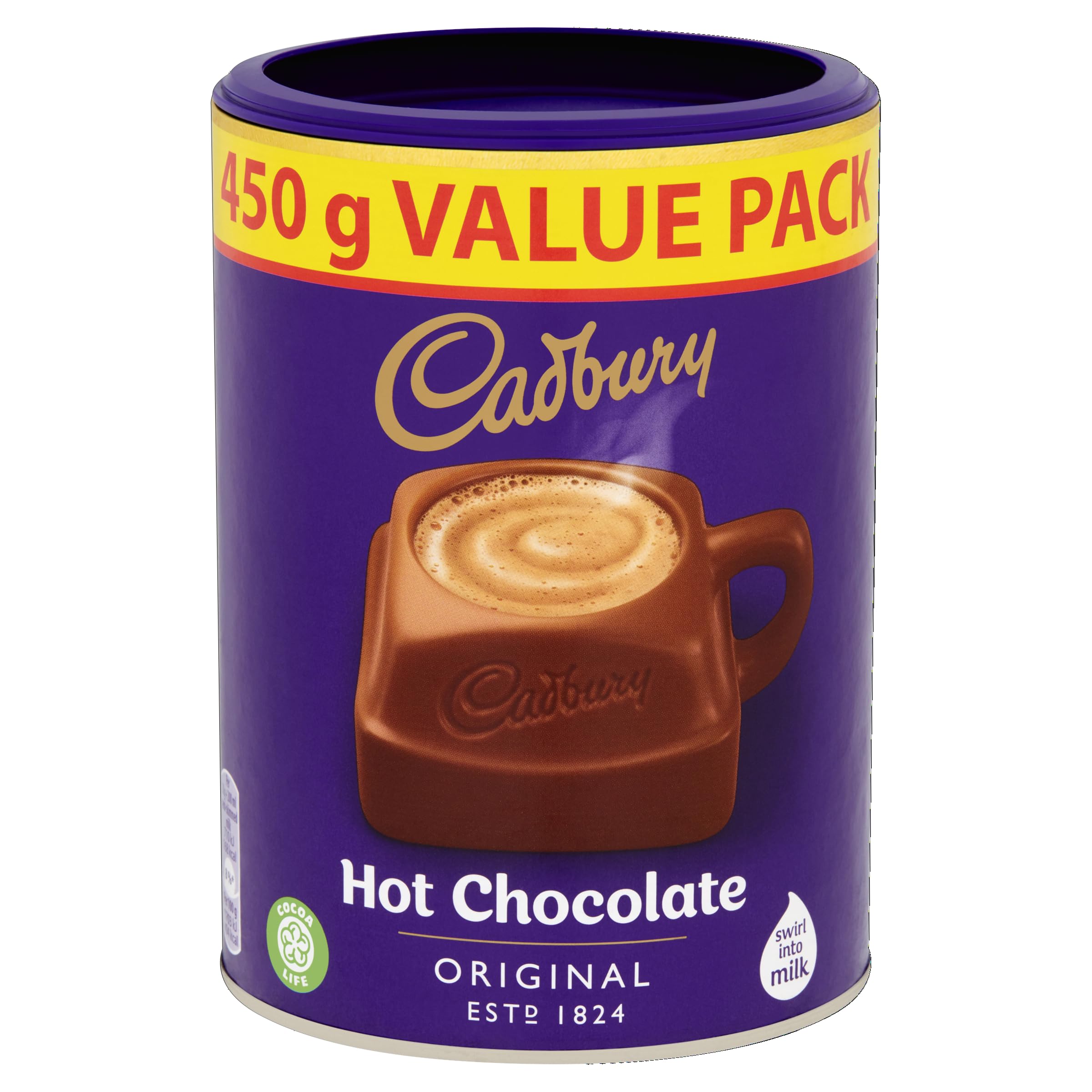 Cadbury – Die Original Heiße Schokolade, unwiderstehlich cremig, Vorteilspackung (450 g) 3