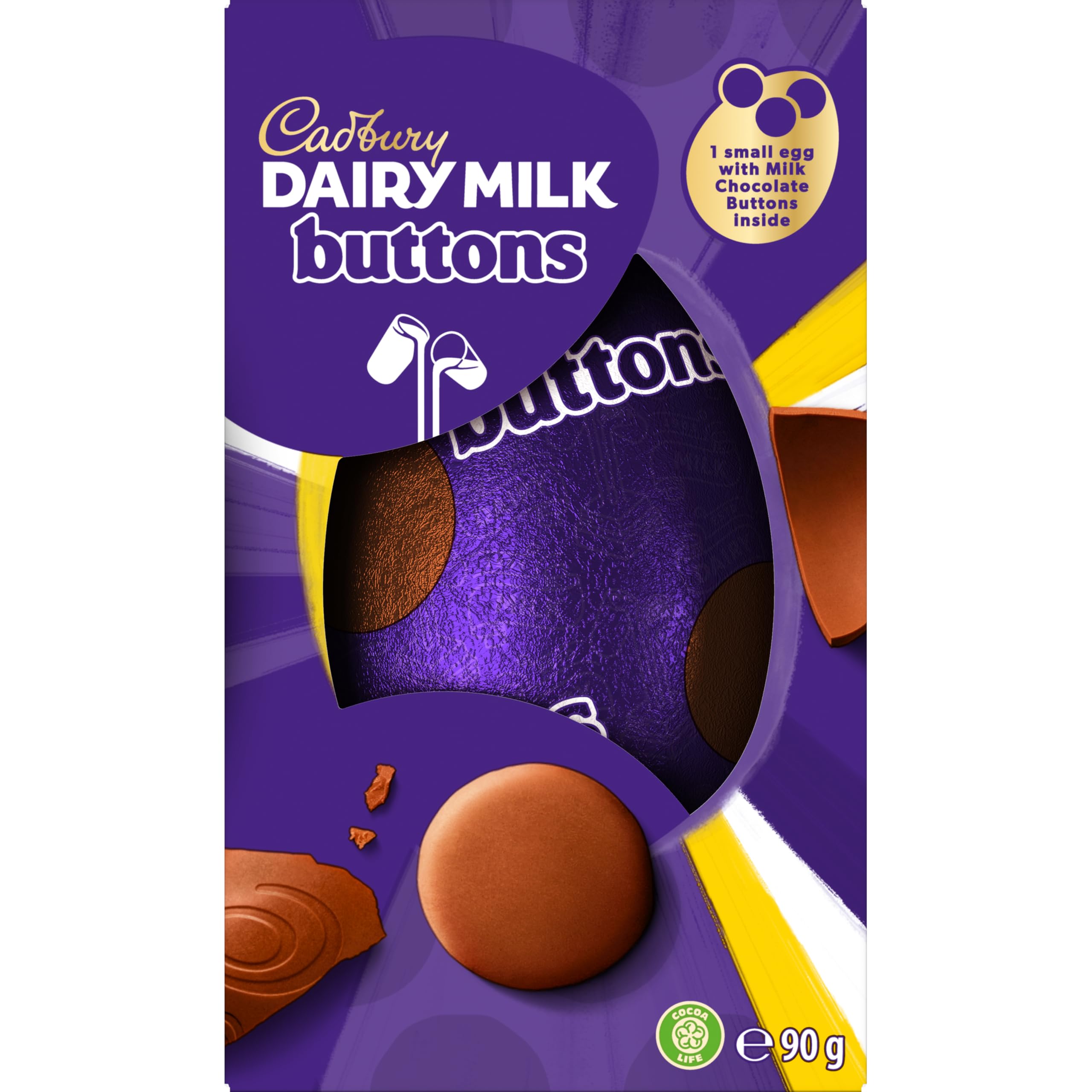 Cadbury Dairy Milk Buttons Easter Egg with Small Egg | 90g
