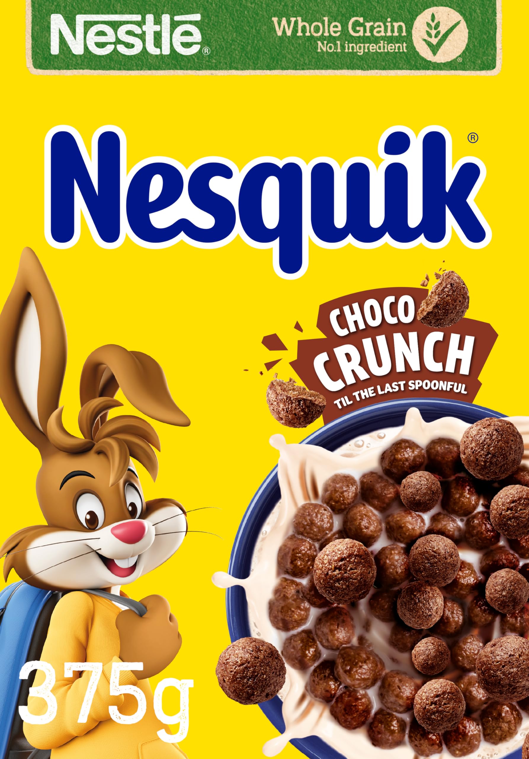 Nestlé Nesquik Chocolate Cereal - Made with Wholegrain Wheat | 375g 1