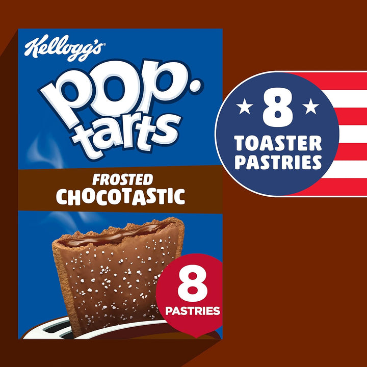 Kellogg's Pop-Tarts Frosted Chocotastic Toaster Pastries Box, 8 x 48g