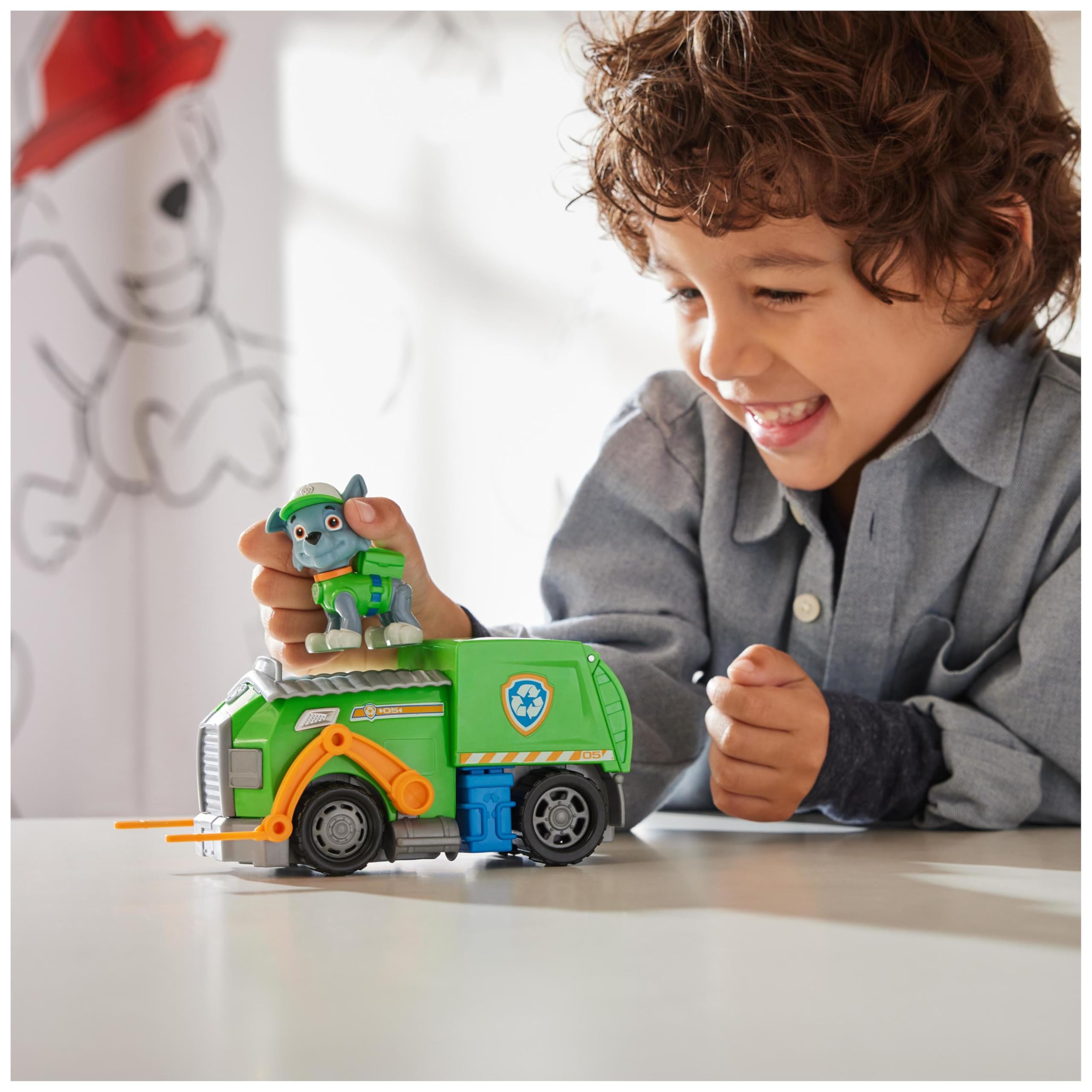 Paw Patrol Rocky’s Recycle Truck Playset - Includes Collectible Action Figure 5