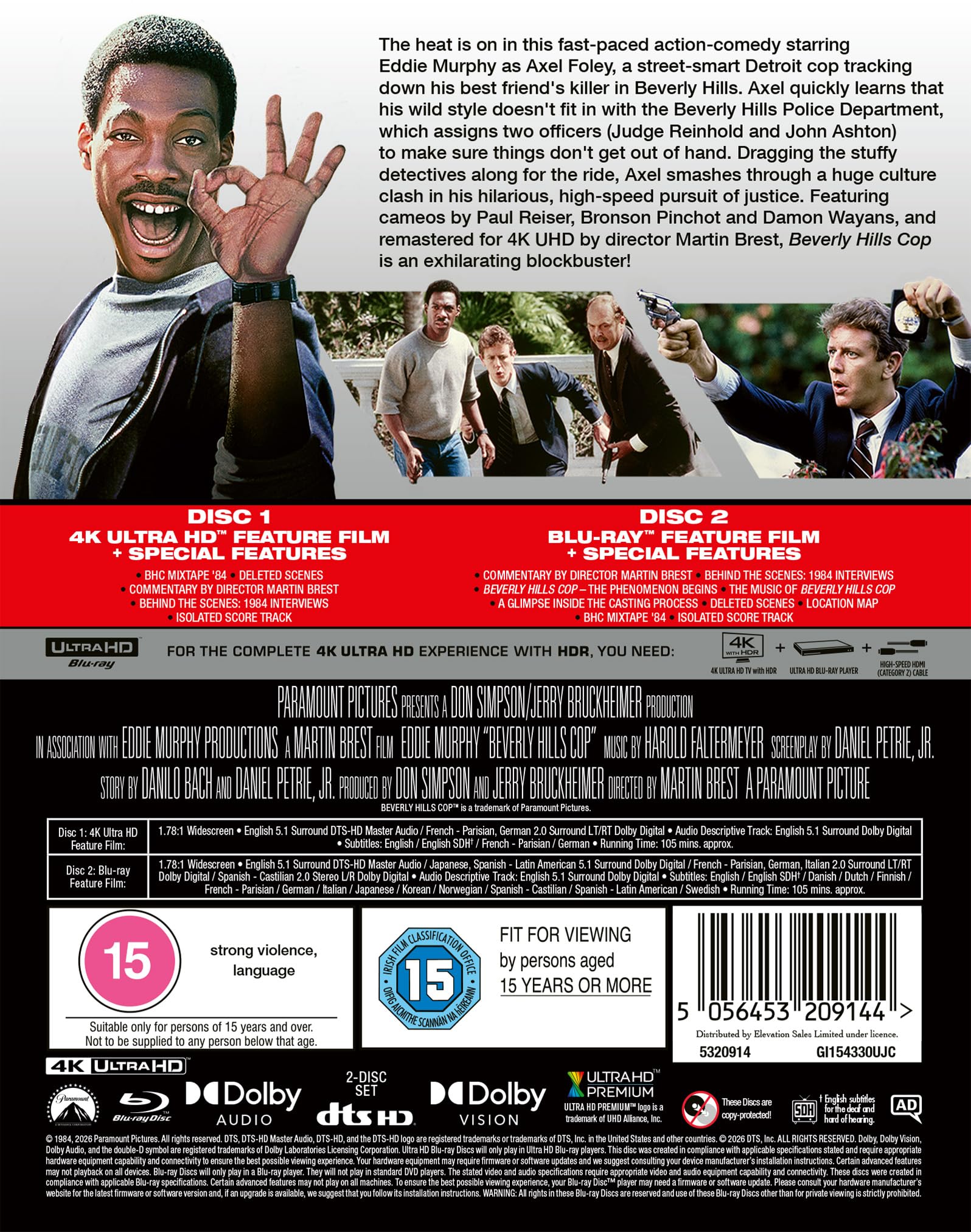 Beverly Hills Cop [4K UHD Blu-ray Steelbook]