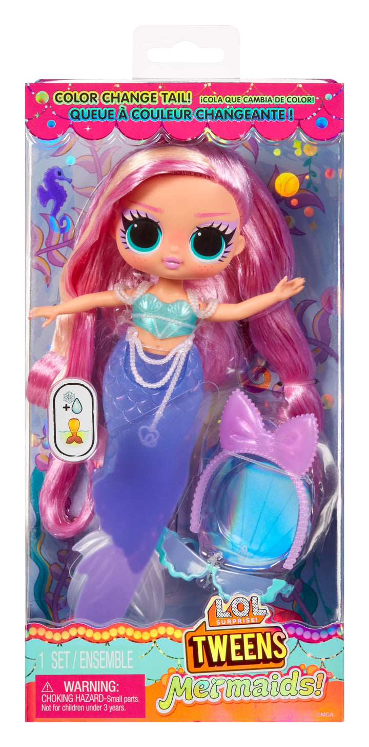 L.O.L. Surprise! Tweens Mermaid Lola Waves - Colour Changing Tail Fashion Doll with Movable Fin & Accessories