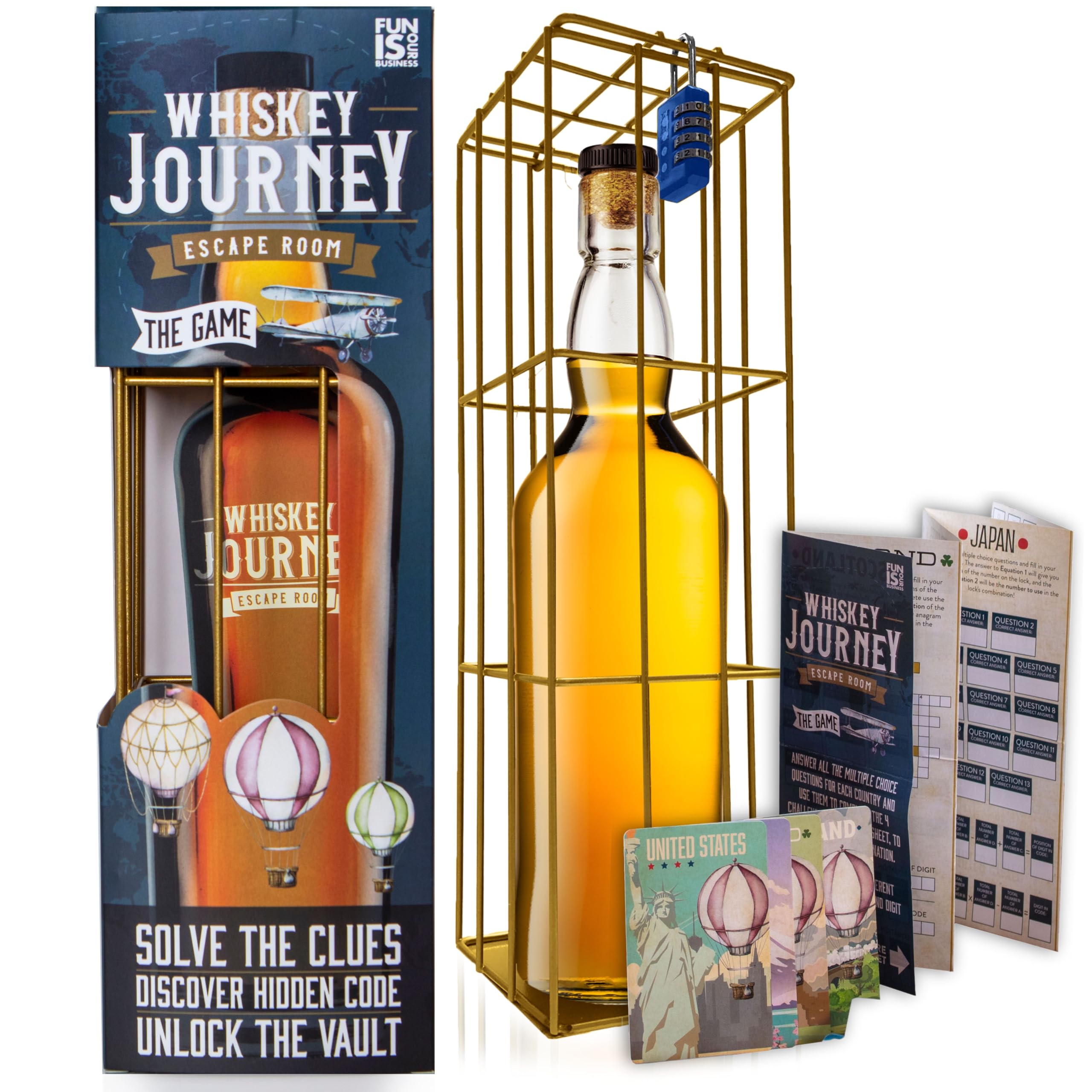 Boxer Gifts Whiskey Escape Room Game for Adults - Puzzle Challenge Gift for Whisky Lovers 1