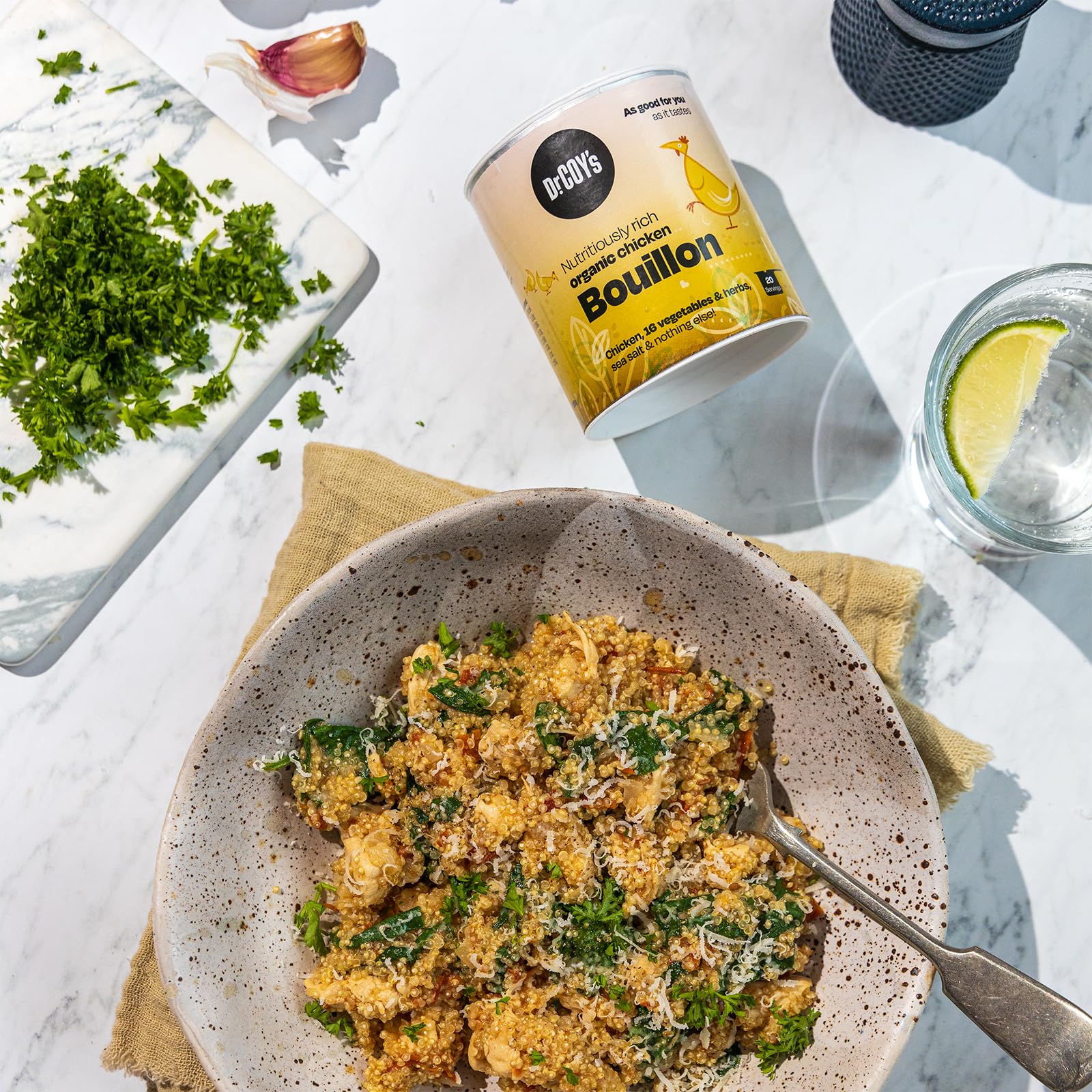 Dr. Coy's Organic Chicken Bouillon Powder - 125g - Gluten Free 6