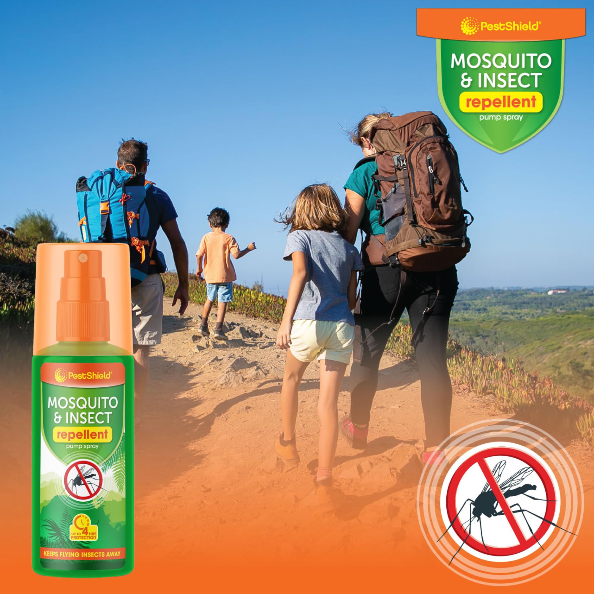 Pestshield Mosquito & Insect Repellent Pump Spray - Up to 4 Hours Protection | 120ml 3