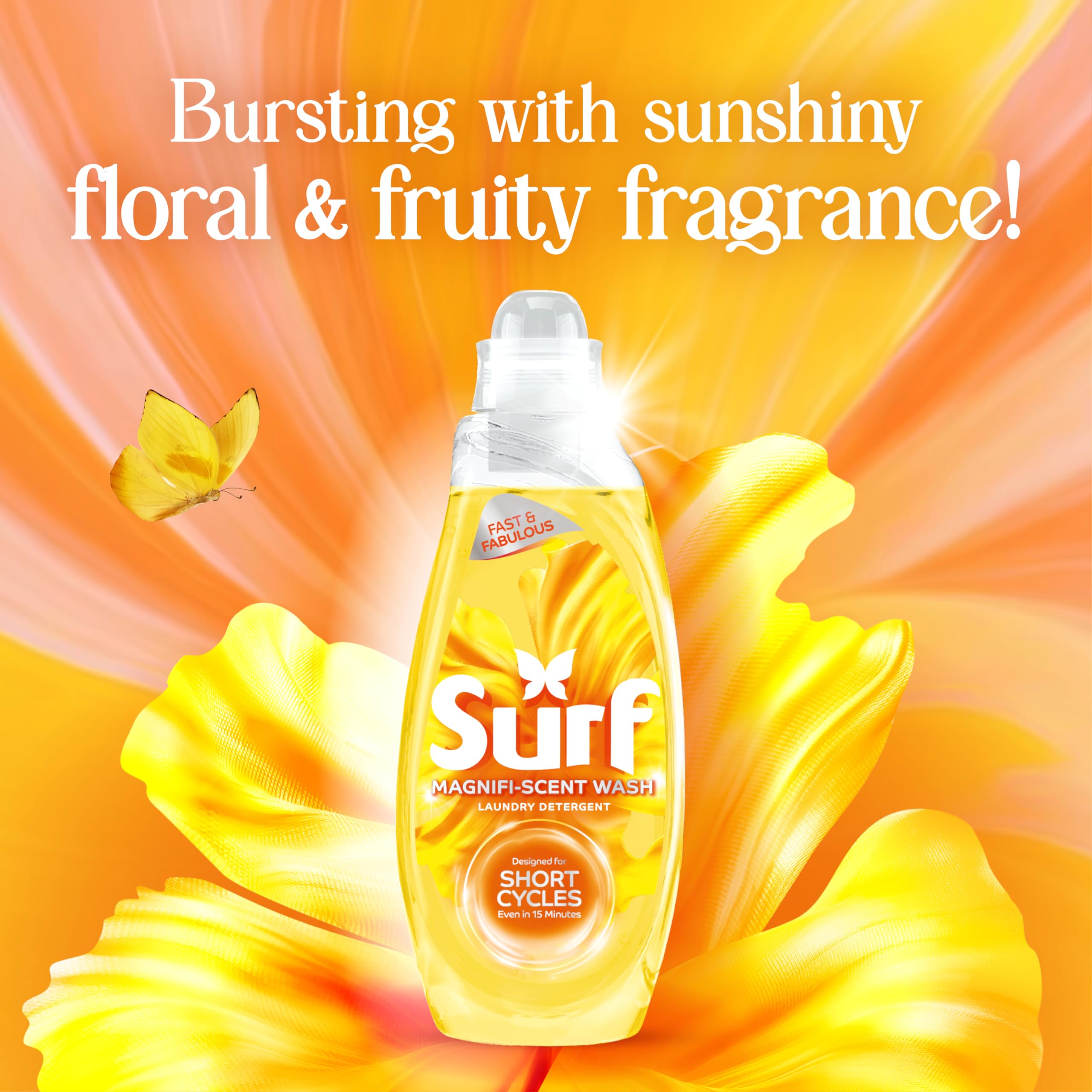 Surf - Magnifi-Scent Wash Sunshine Blossom Laundry Liquid for Short Cycles 7