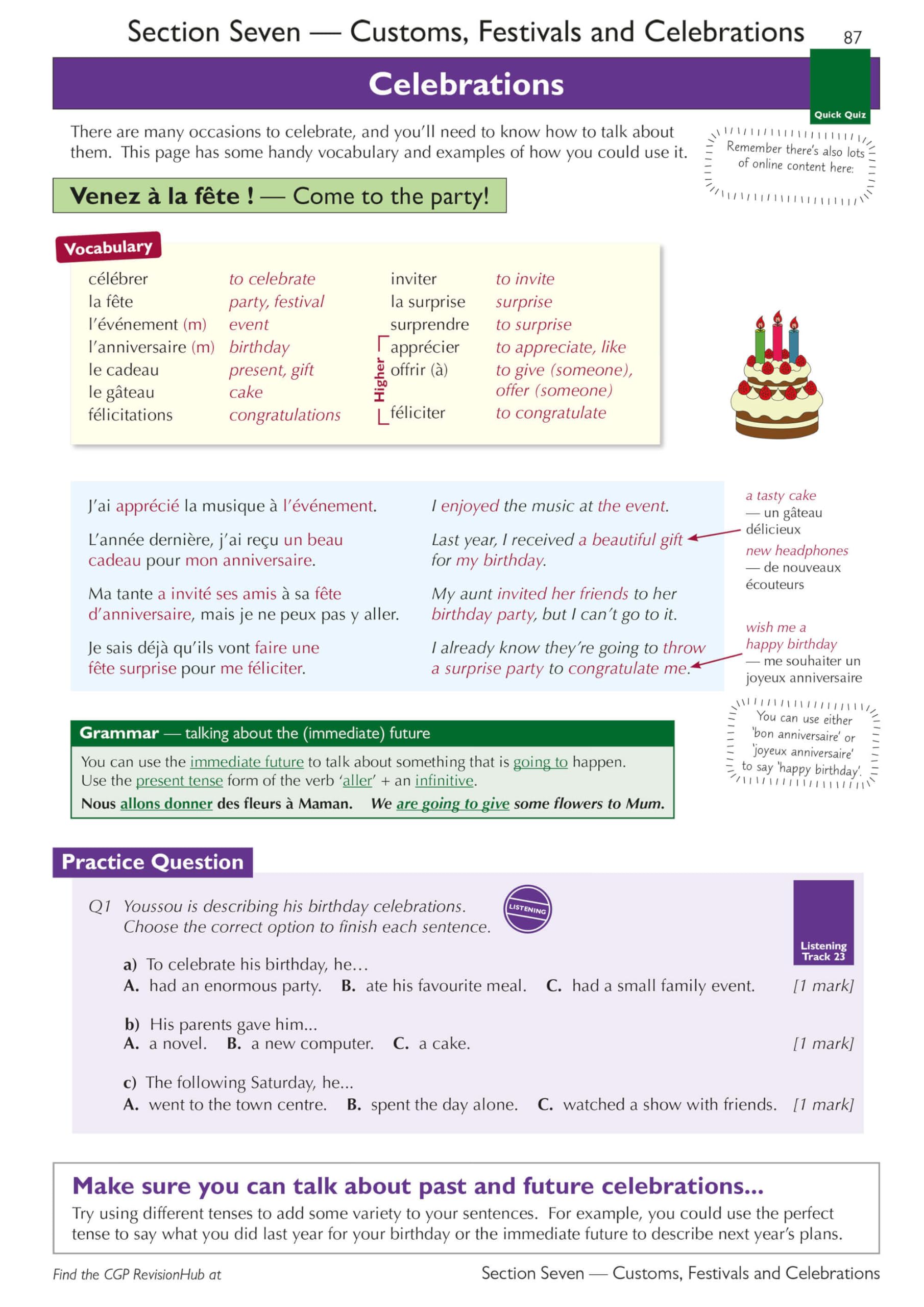 CGP GCSE French AQA Complete Revision & Practice - Ages 14-16 | Paperback | 248 Pages 2