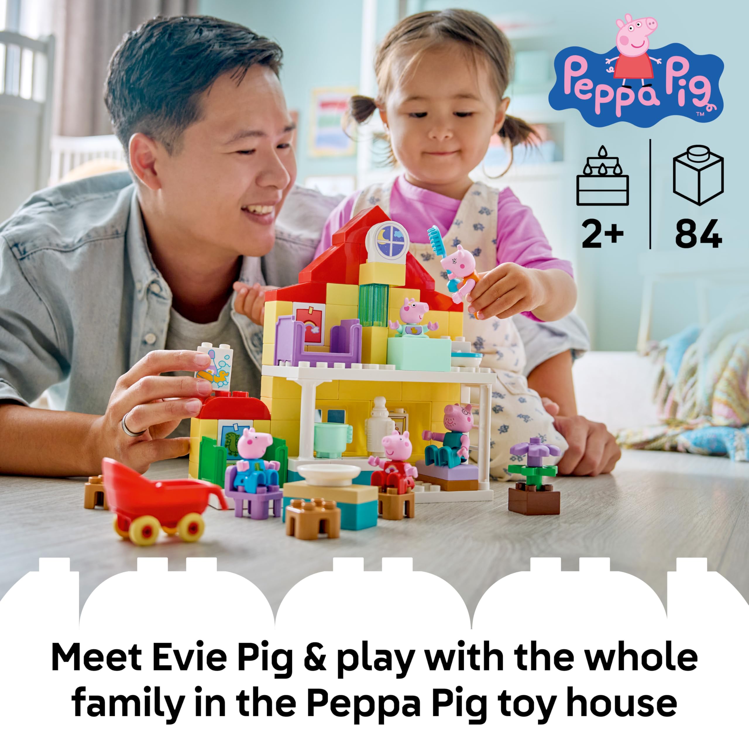 LEGO DUPLO Peppa Pig Family House Building Set 10467 | Ages 2+ 2