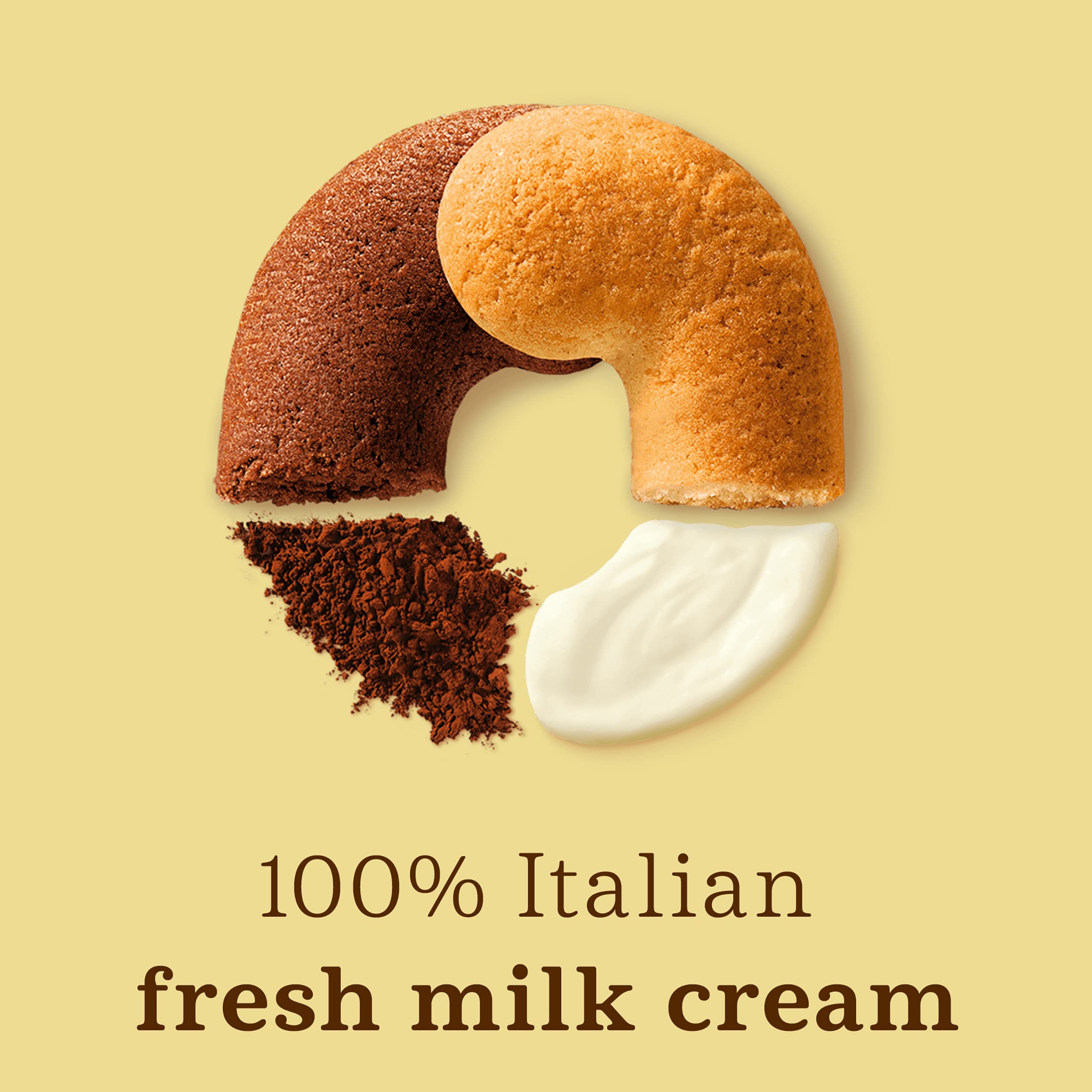 Barilla Mulino Bianco Abbracci Biscuits - Cream & Cocoa Flavor | 350g Pack 2