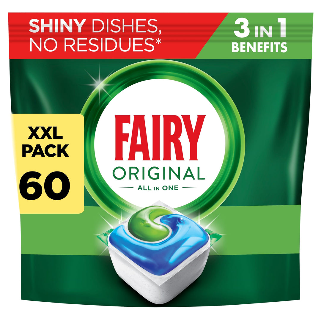 Fairy - Original All-In-1 Dishwasher Tablets (60 Capsules)