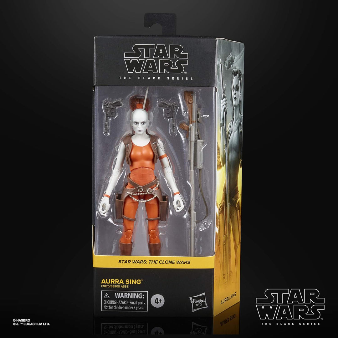 Star Wars The Black Series Aurra Sing 6-Inch Action Figure - Premium Articulation for Ages 4+