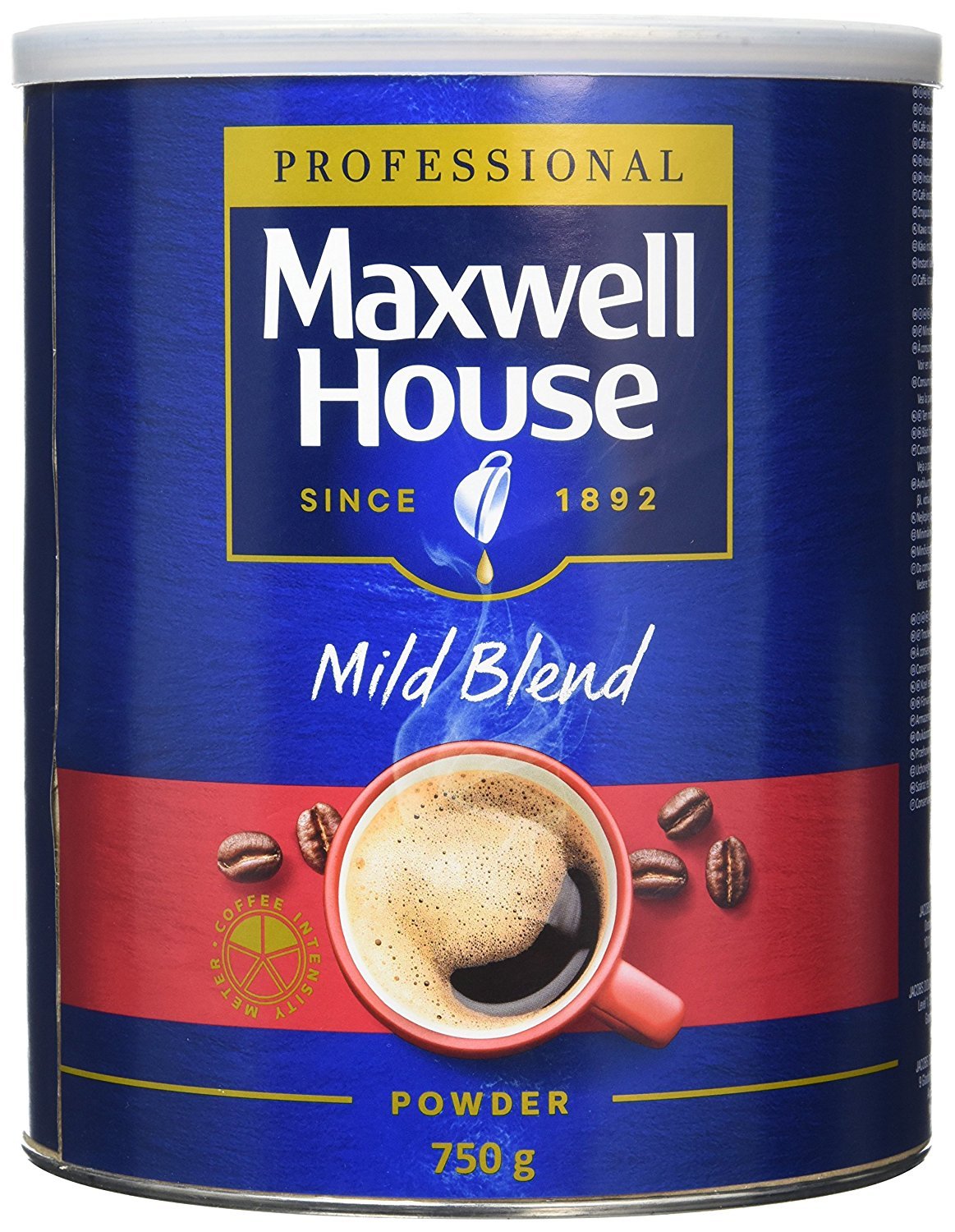 Maxwell House Mild Blend Instant Coffee Powder 750g Tin 6